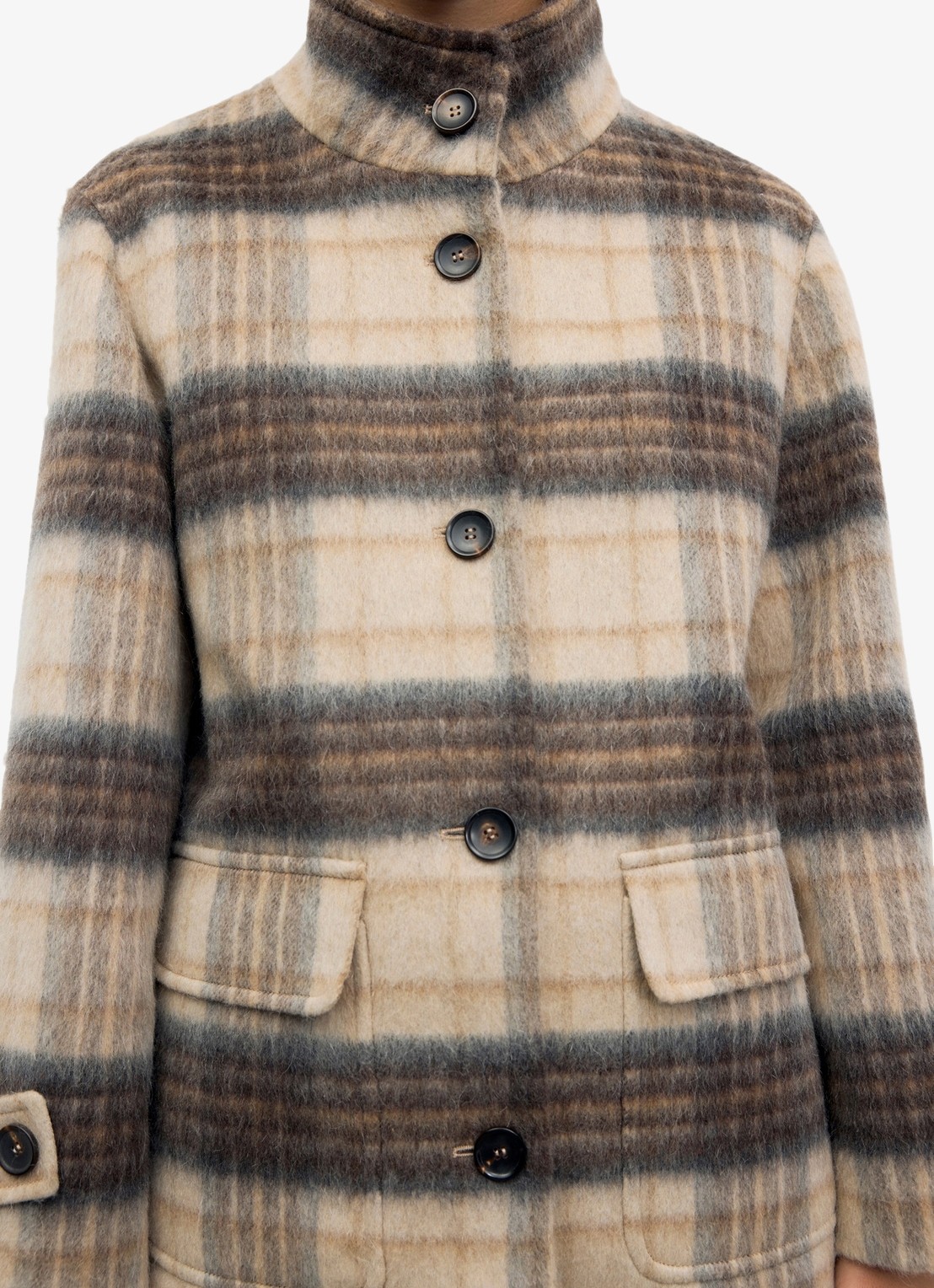 Gerard Darel Jack met ruitdessin - detail 3 zand