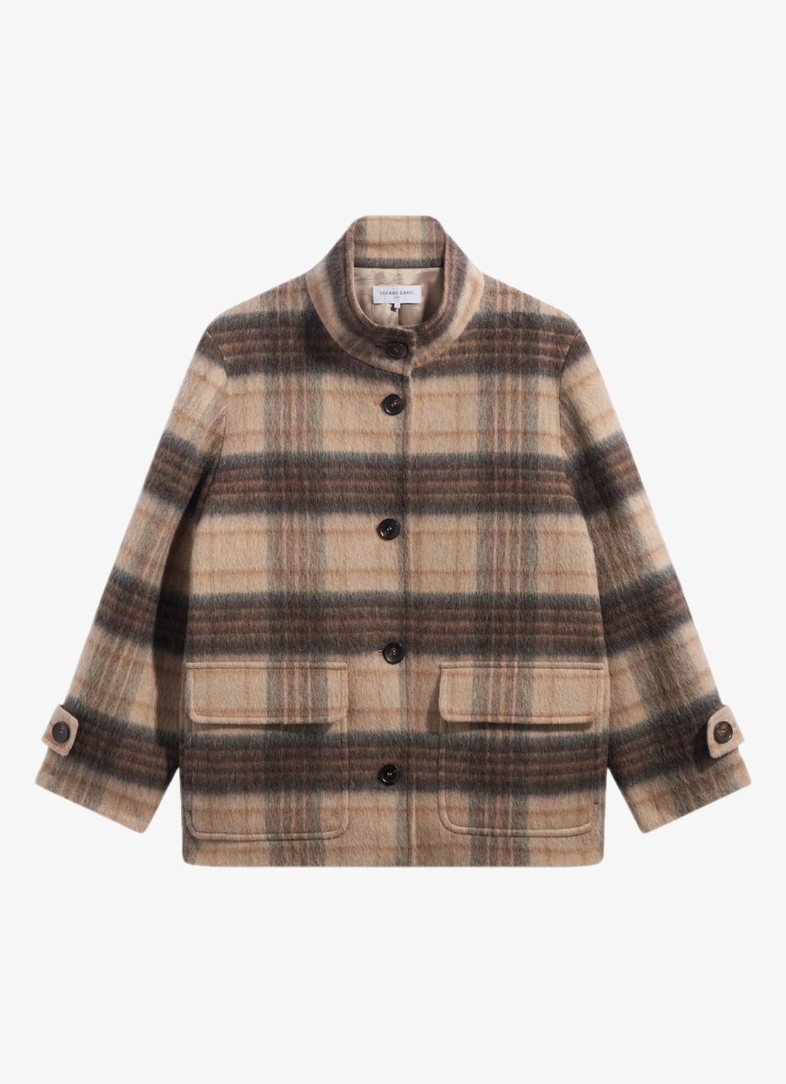 Gerard Darel Jack met ruitdessin - voorkant zand
