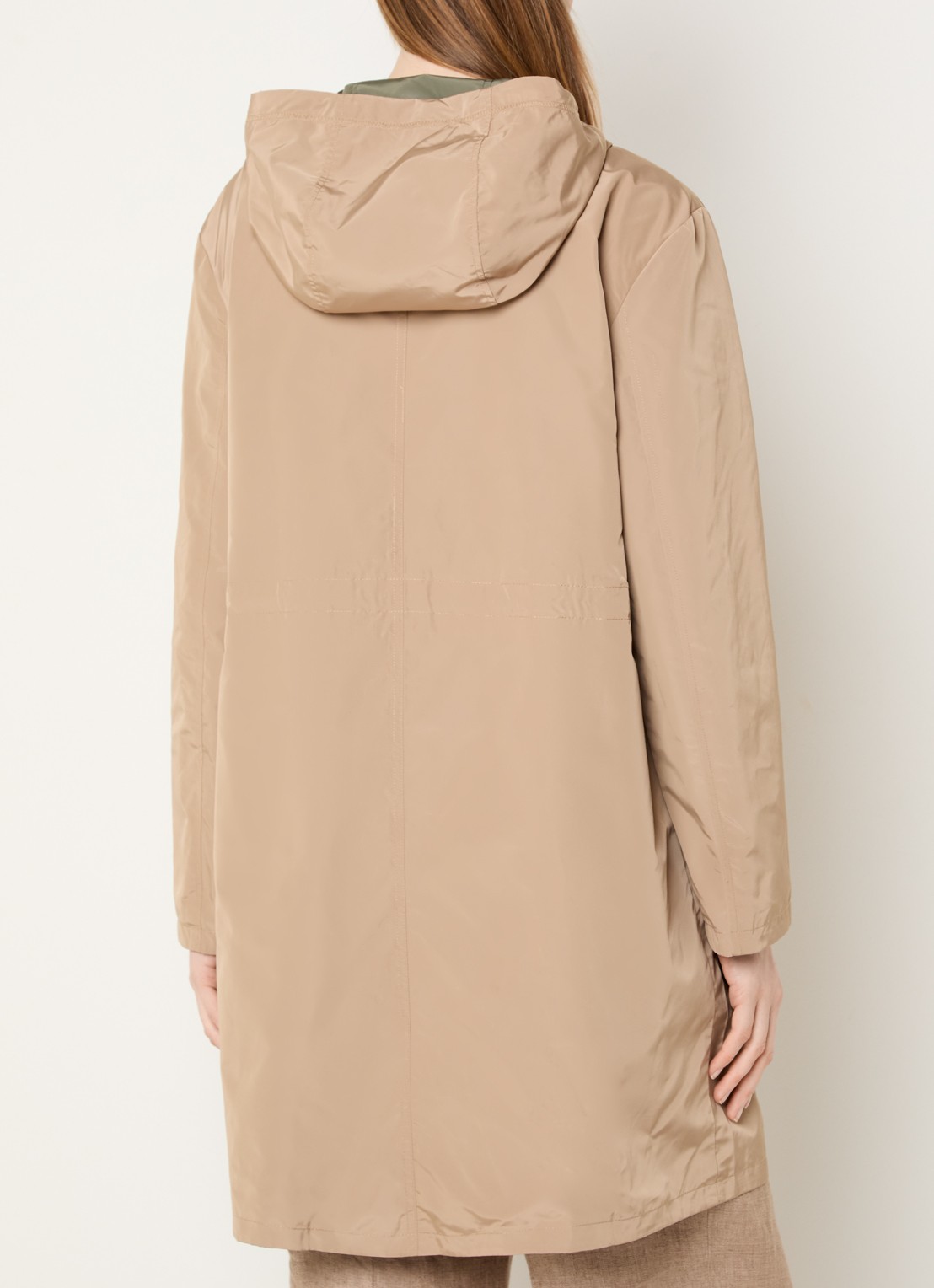 Gerard Darel Jannis reversible softshell jack met capuchon en steekzakken - achterkant 4 zand