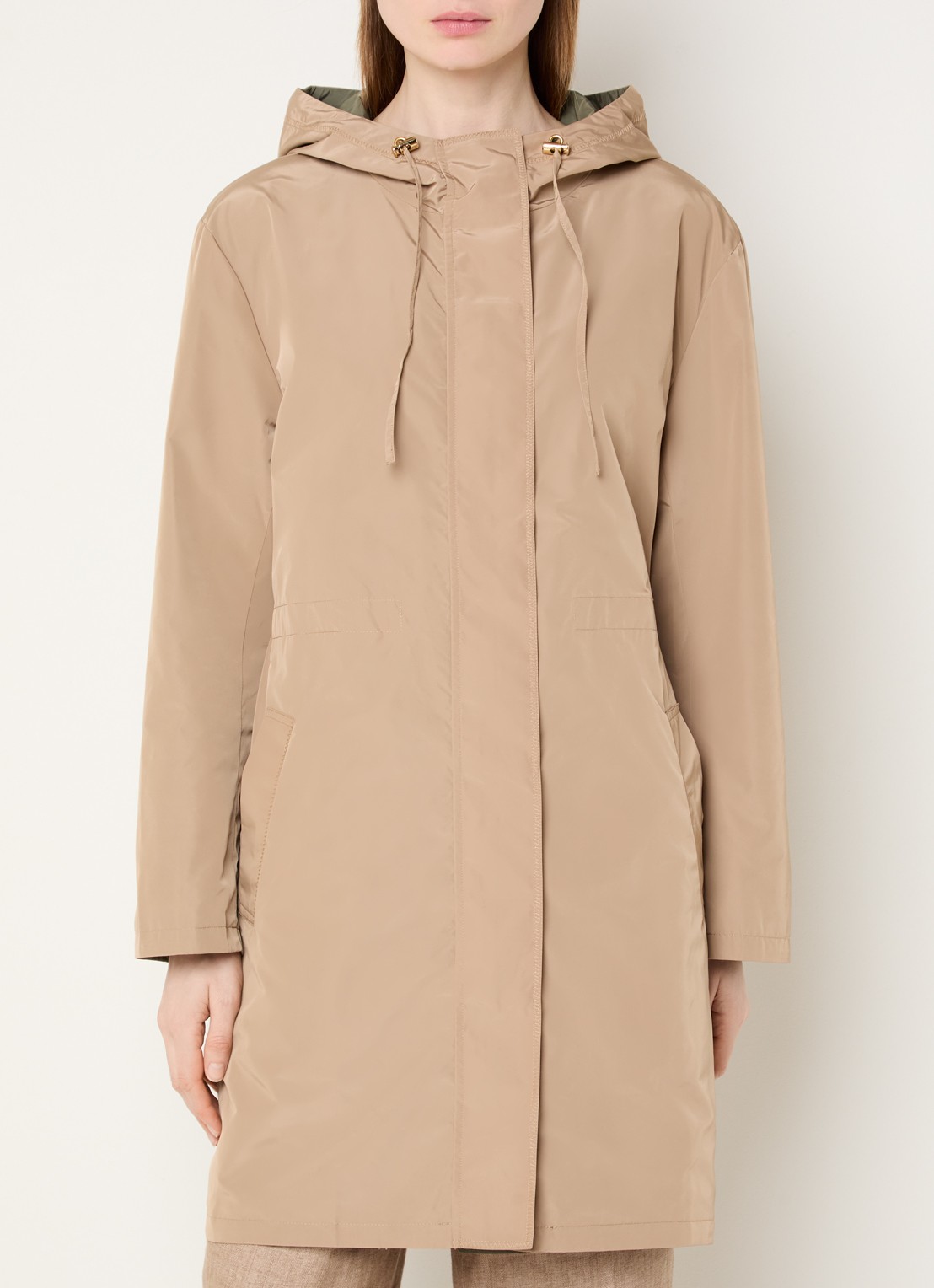 Gerard Darel Jannis reversible softshell jack met capuchon en steekzakken - detail 5 zand