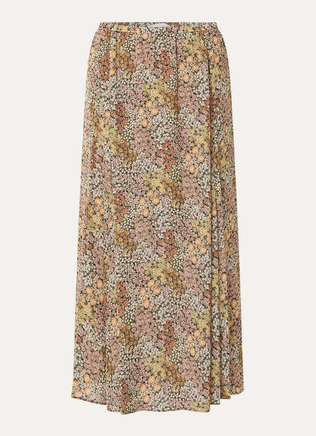 Gerard Darel Jasmyne midi A-lijn rok met bloemenprint - voorkant multicolor