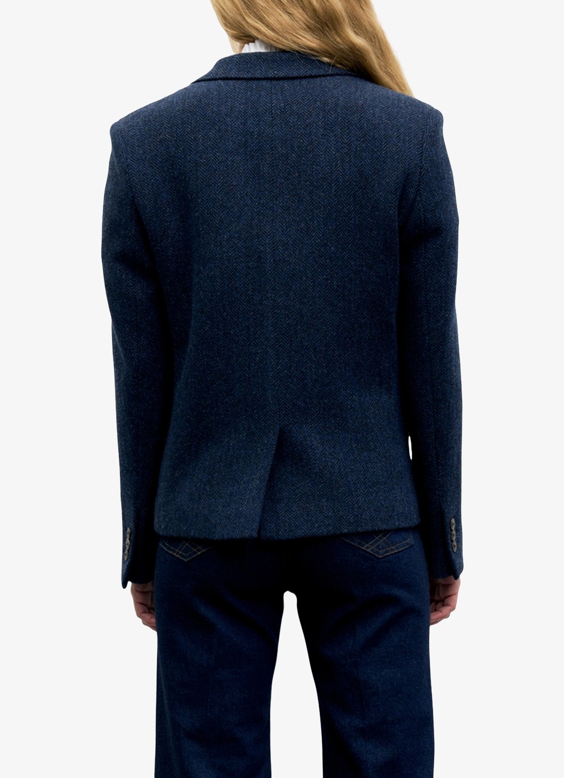 Gerard Darel Juliet blazer van wol - achterkant 5 blauw