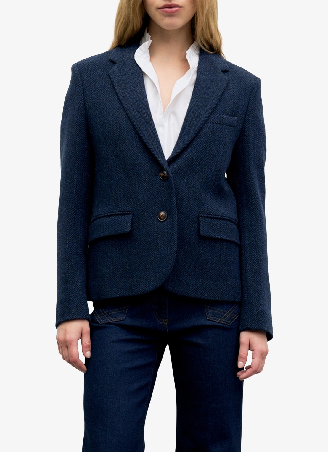 Gerard Darel Juliet blazer van wol - detail 3 blauw