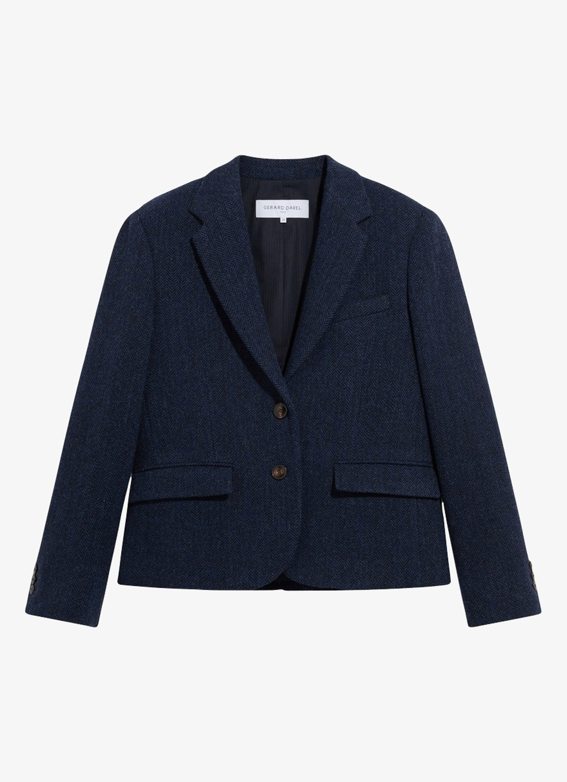 Gerard Darel Juliet blazer van wol - voorkant blauw