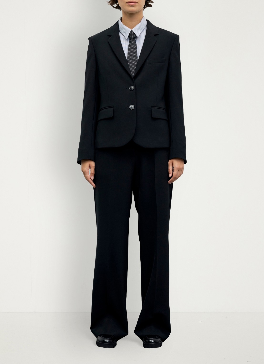 Gerard Darel Justa single-breasted blazer  - voorkant 5 zwart