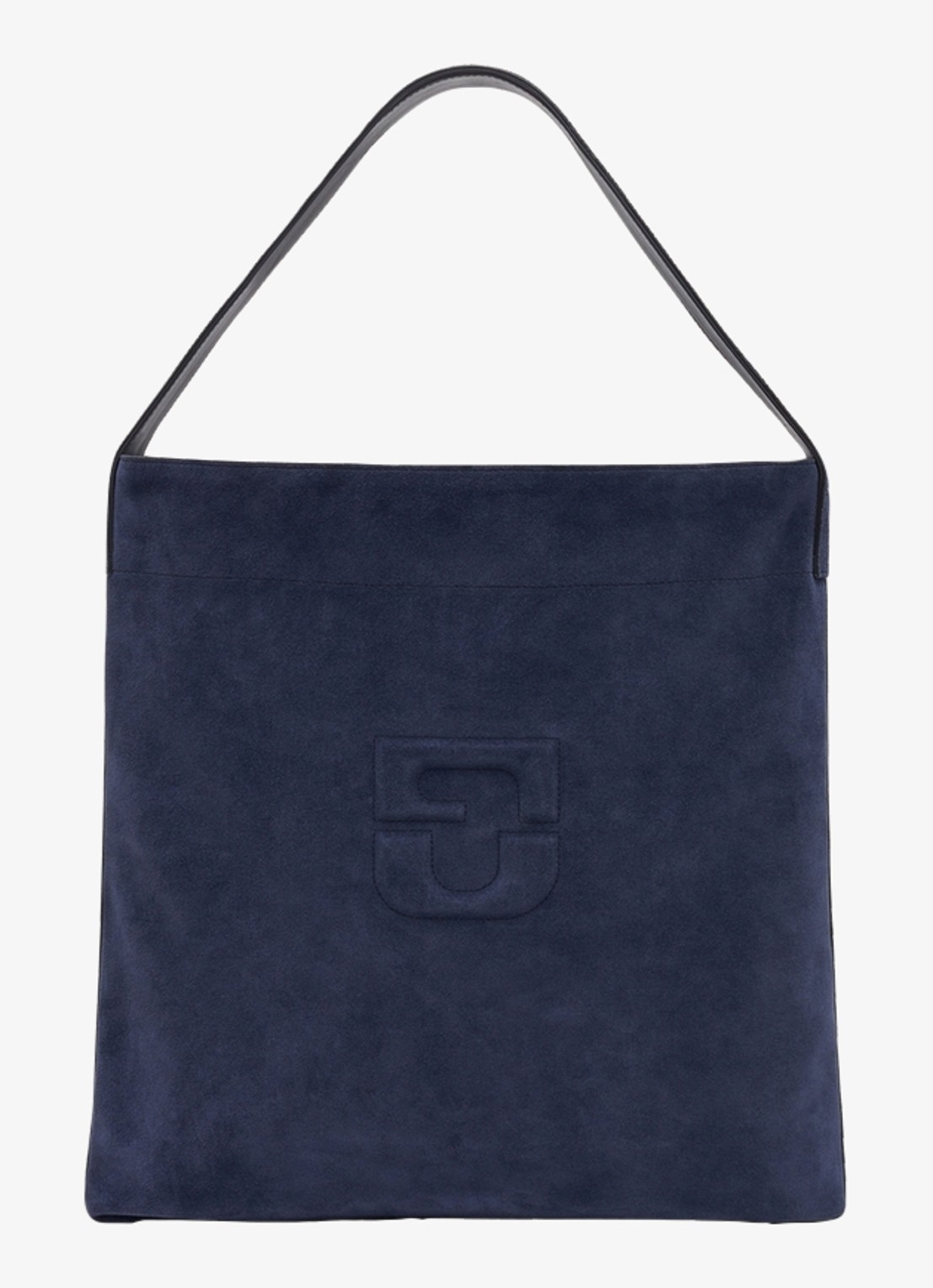Gerard Darel Lady GD schoudertas van suéde - voorkant donkerblauw