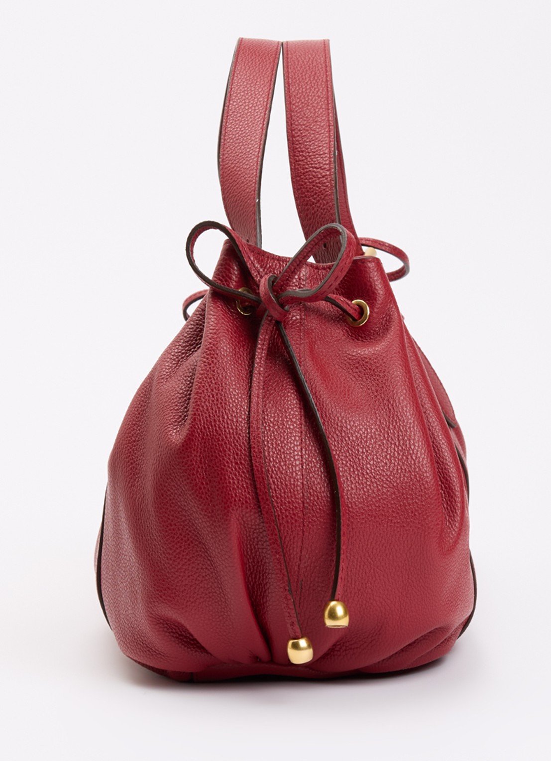 Gerard Darel Le 24H handtas van leer met afneembare schouderriem - detail 3 donkerrood