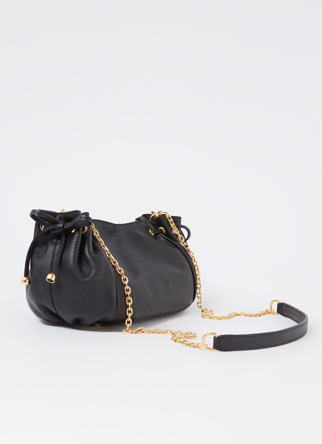 Gerard Darel Le Mini 24 crossbodytas van leer - achterkant 4 zwart