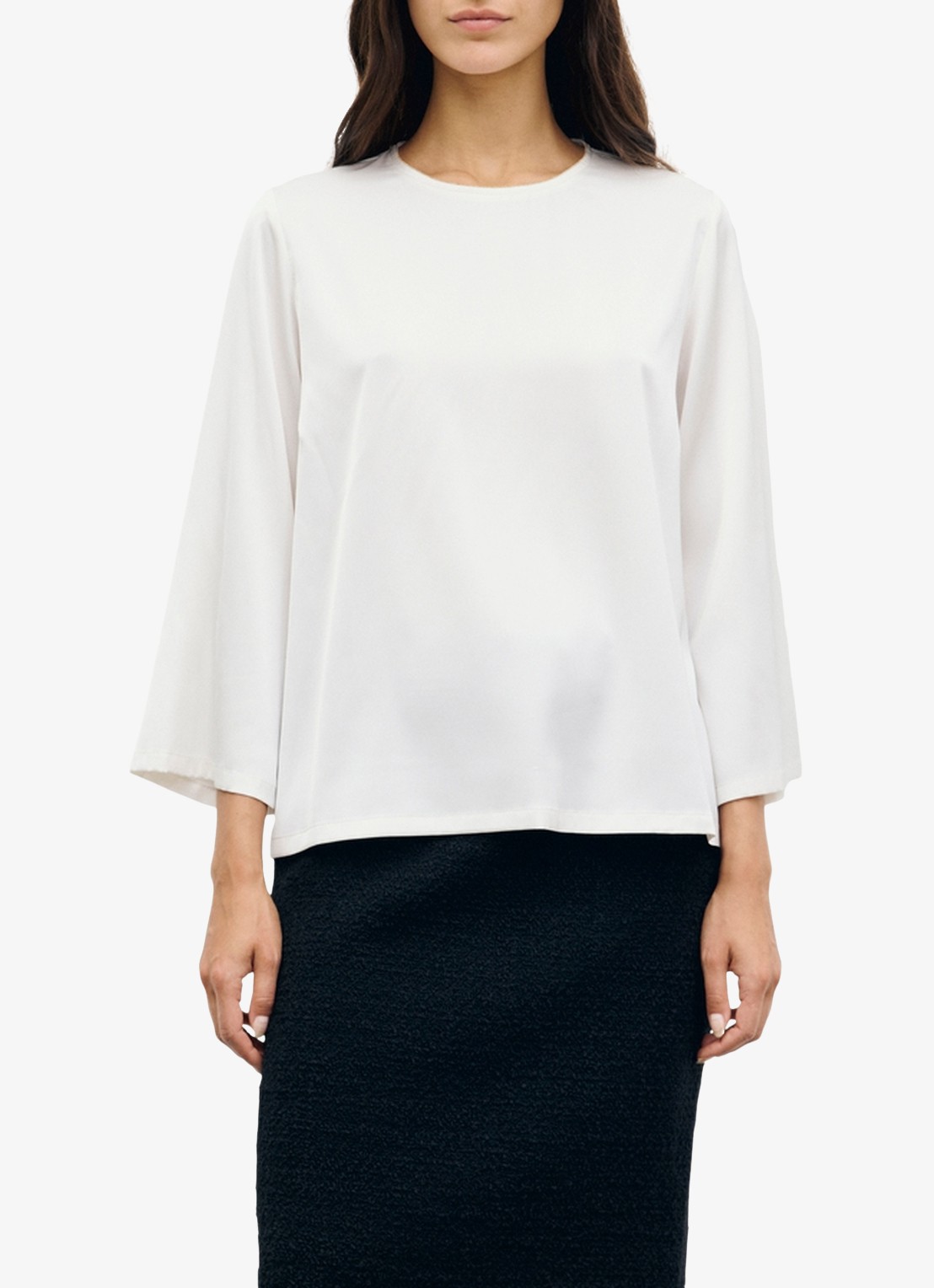 Gerard Darel Lilo top van satijn - detail creme