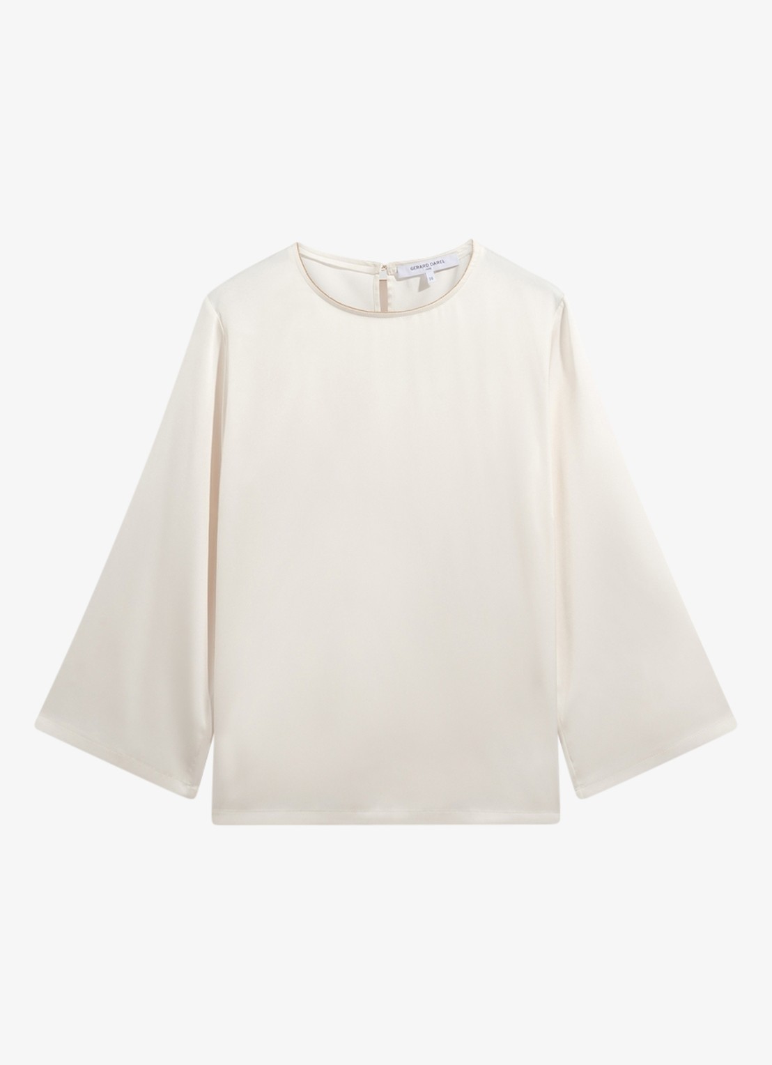 Gerard Darel Lilo top van satijn - voorkant 3 creme