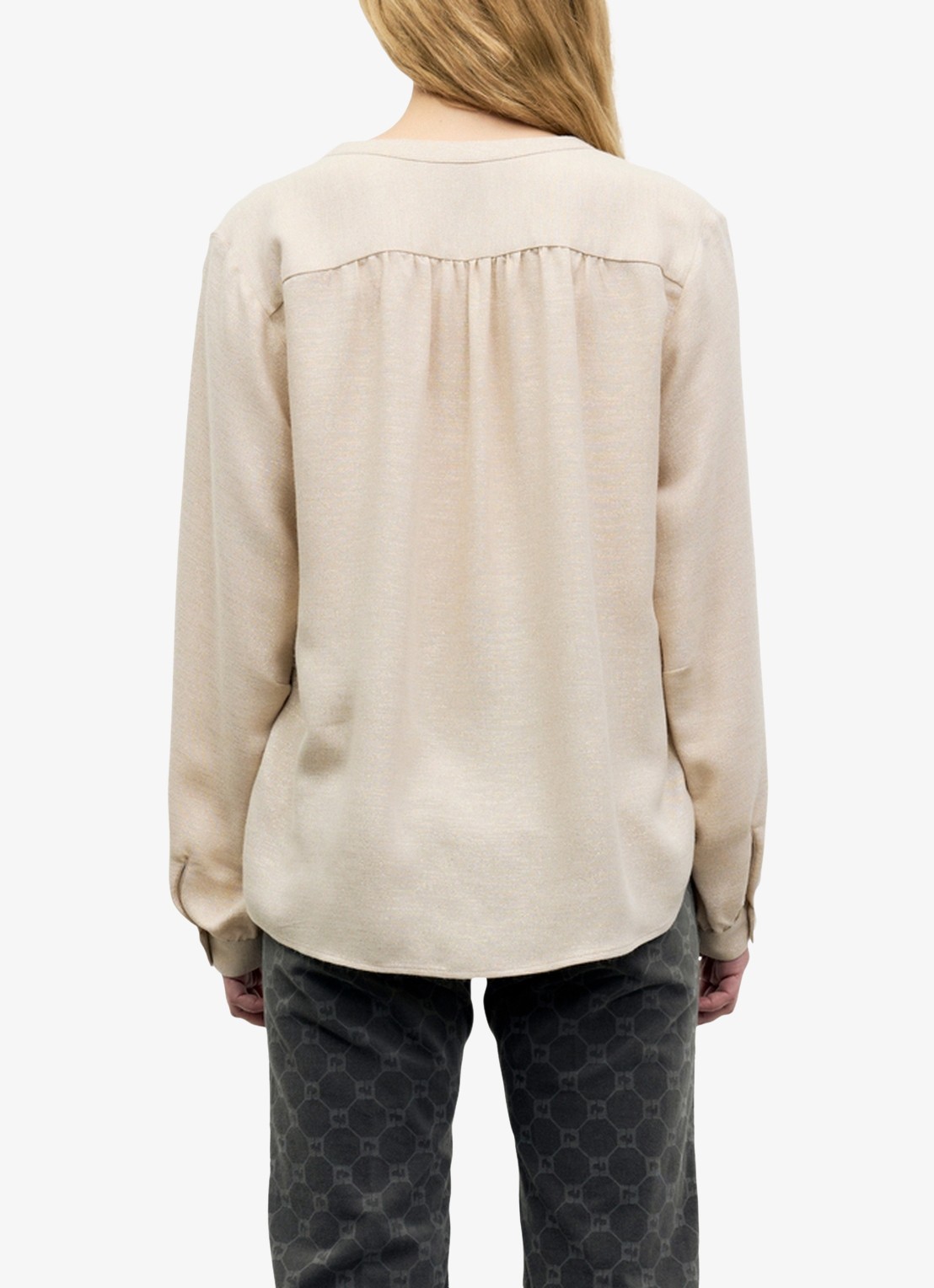 Gerard Darel Liset tuniek met lurex - achterkant 2 zand
