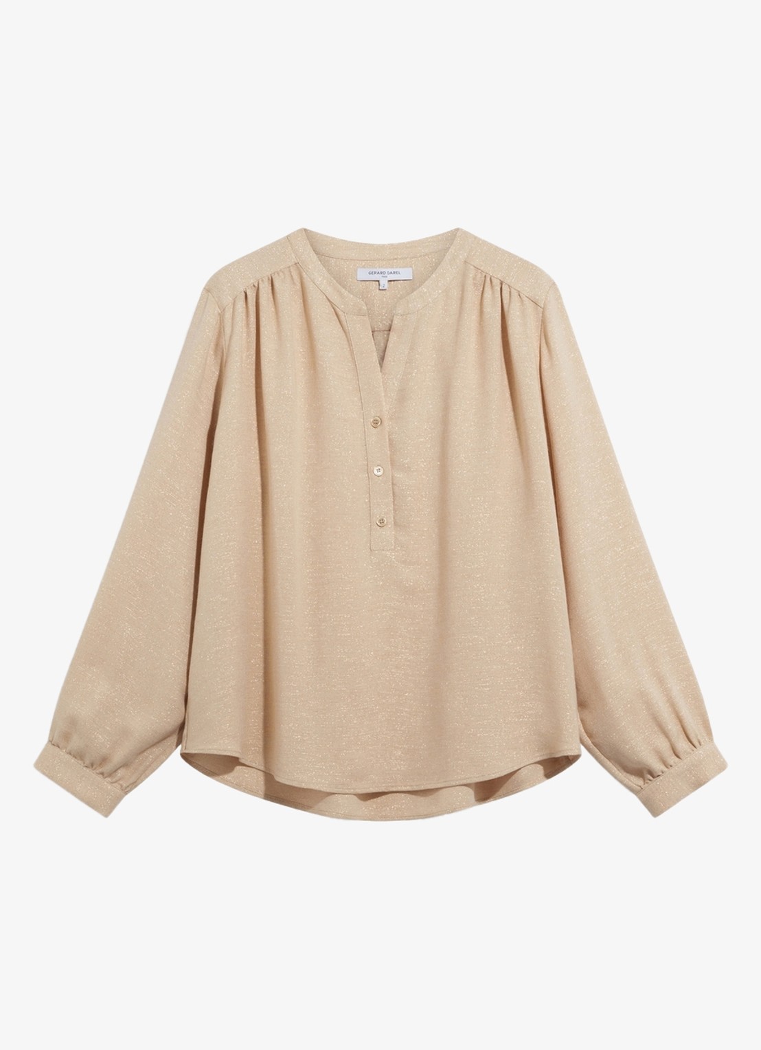 Gerard Darel Liset tuniek met lurex - voorkant 3 zand