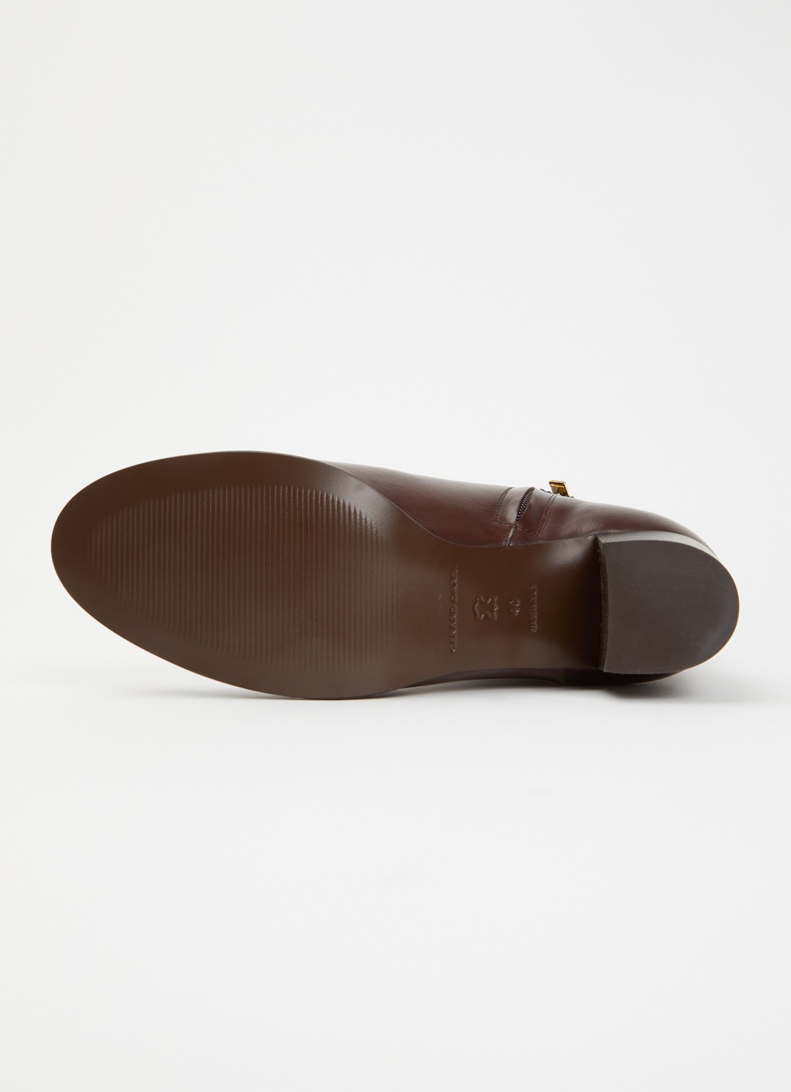 Gerard Darel Liz enkellaarsje van leer - detail 4 donkerbruin