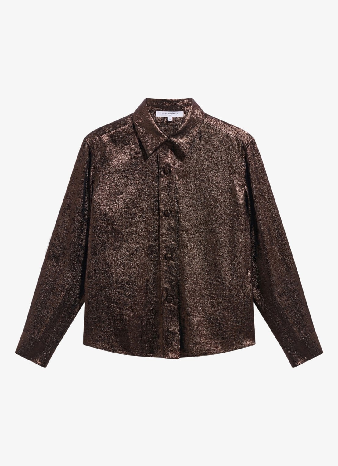 Gerard Darel Loyce blouse met glitter - voorkant 2 bruin
