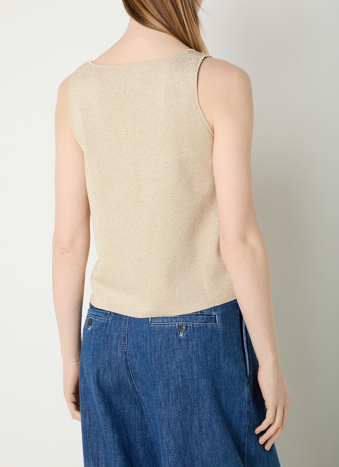Gerard Darel Luana top met lurex - achterkant 3 beige
