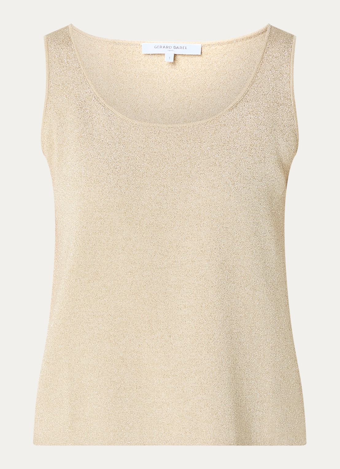 Gerard Darel Luana top met lurex - voorkant beige