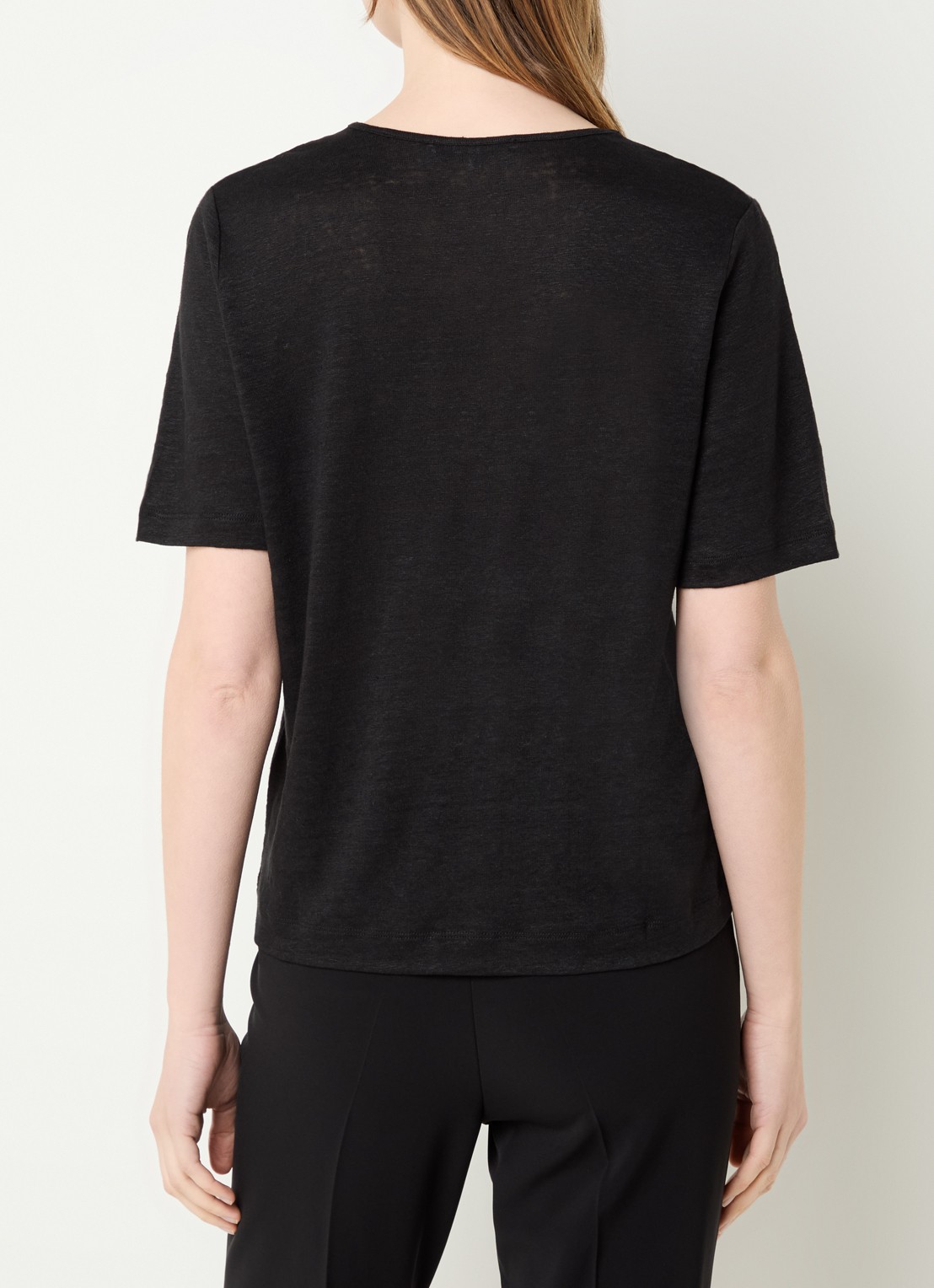 Gerard Darel Maevanelle top met broderie - achterkant 2 zwart