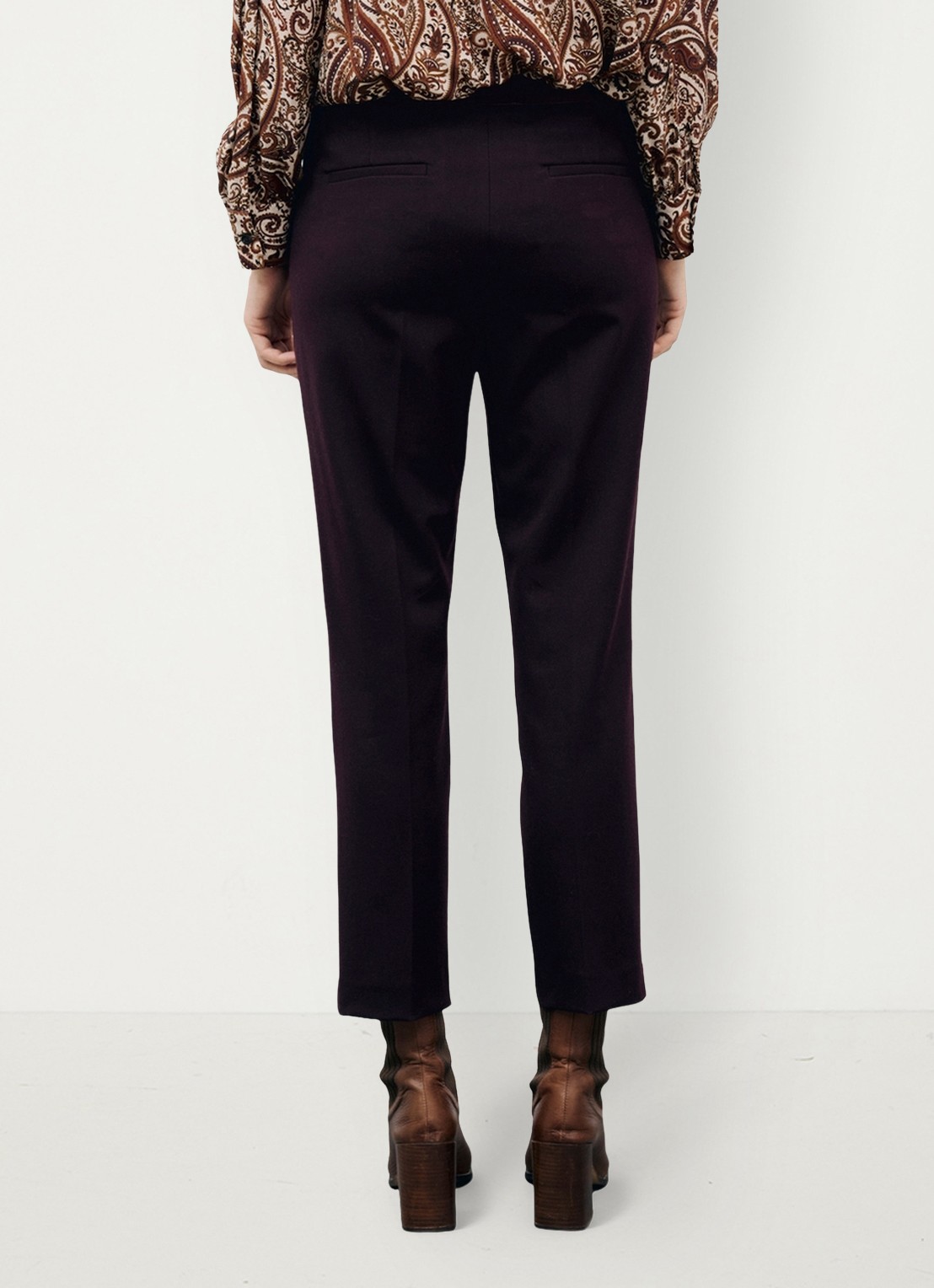 Gerard Darel May slim fit broek met elastische taille aan de achterkant - achterkant 5 rood