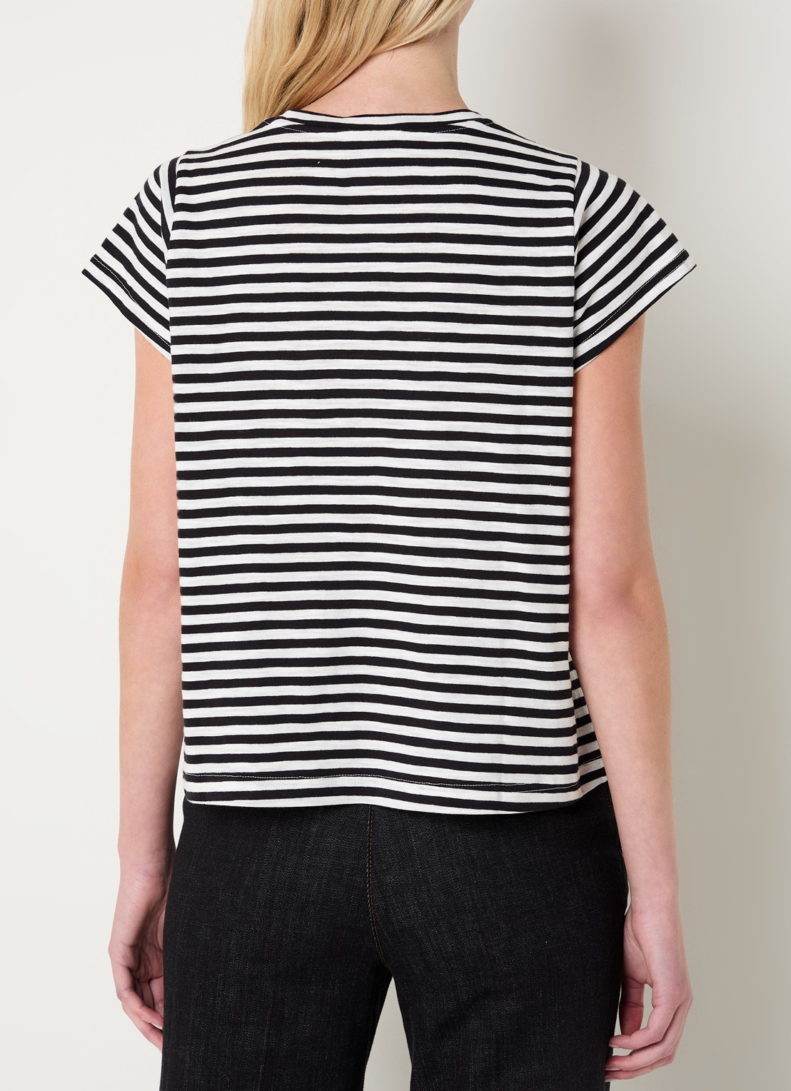 Gerard Darel Mayane T-shirt met streepprint - achterkant 2 wit