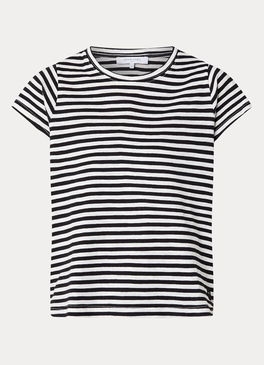 Gerard Darel Mayane T-shirt met streepprint - voorkant 3 wit
