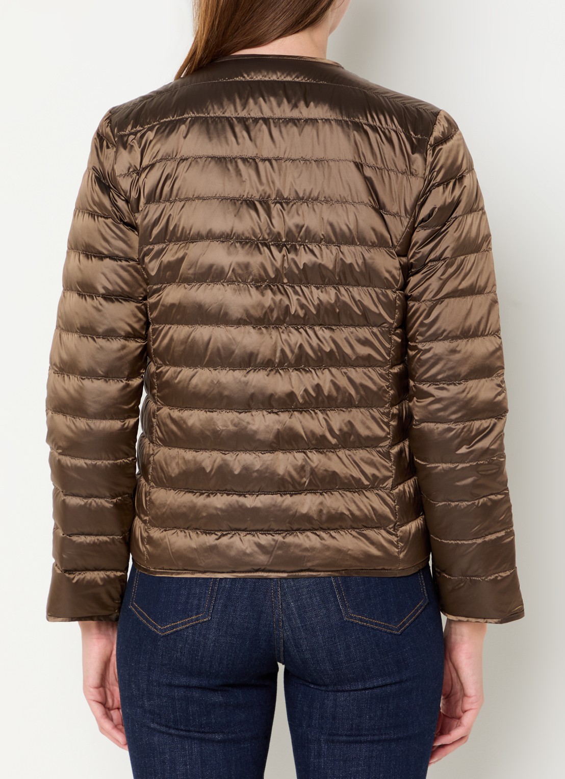 Gerard Darel Micaela reversible gewatteerd jack met donsvulling - achterkant 2 bruin