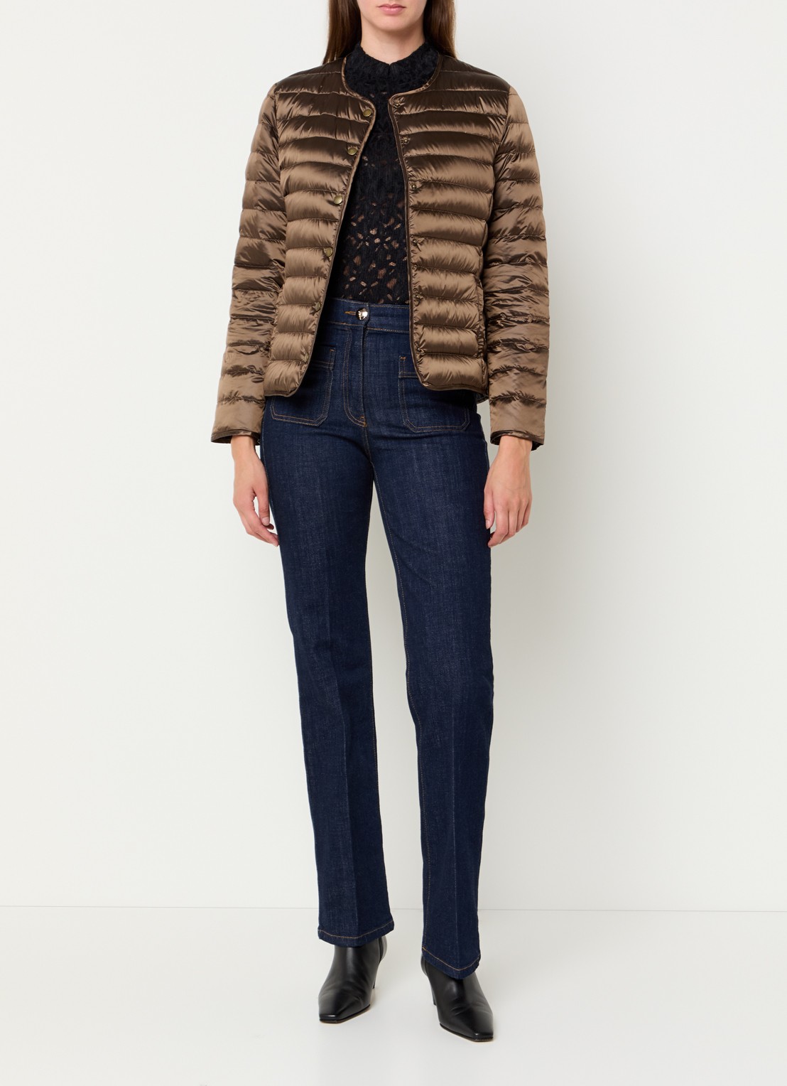 Gerard Darel Micaela reversible gewatteerd jack met donsvulling - voorkant 5 bruin