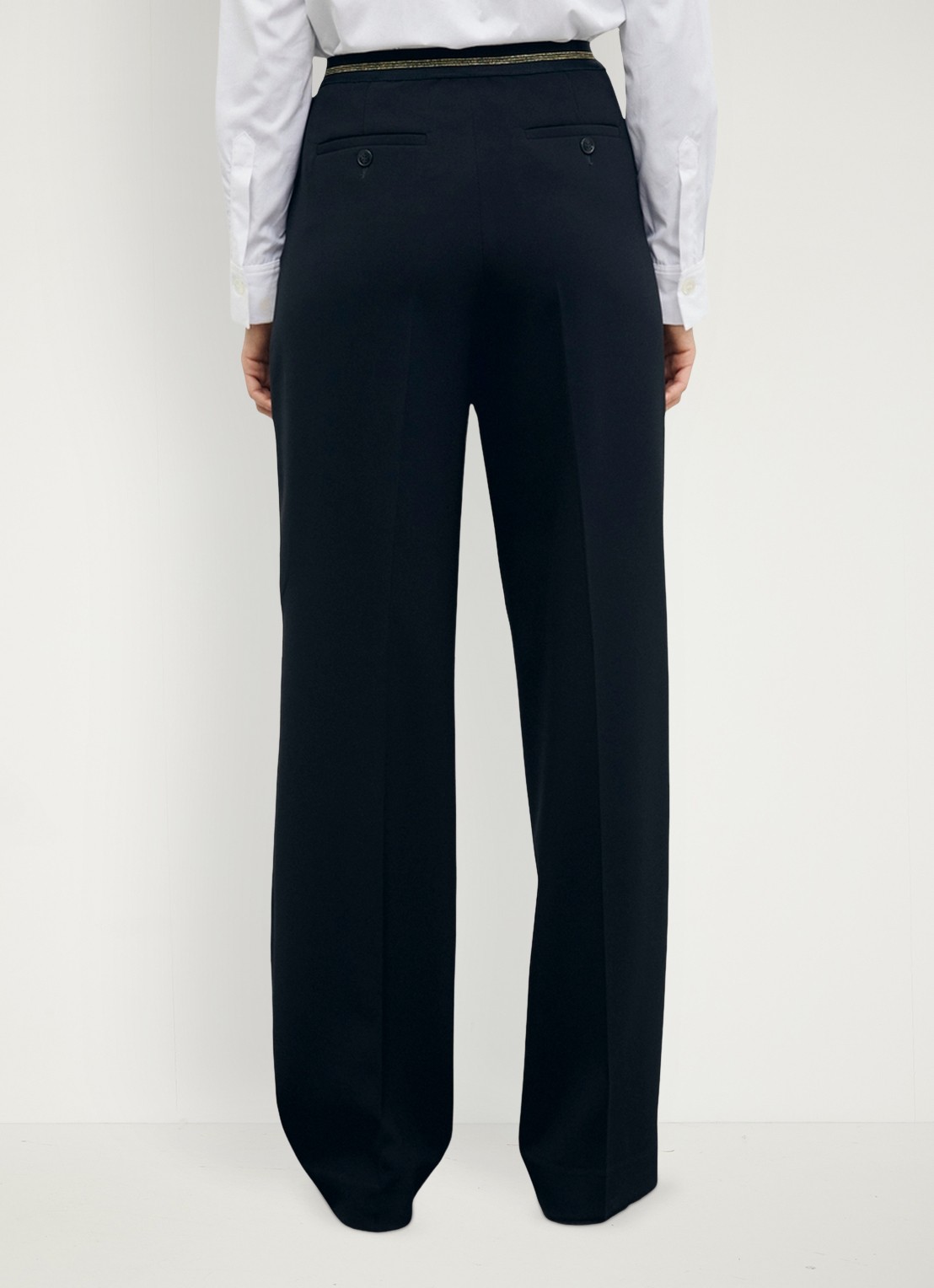 Gerard Darel Mili mid waist slim fit pantalon  - achterkant 5 zwart