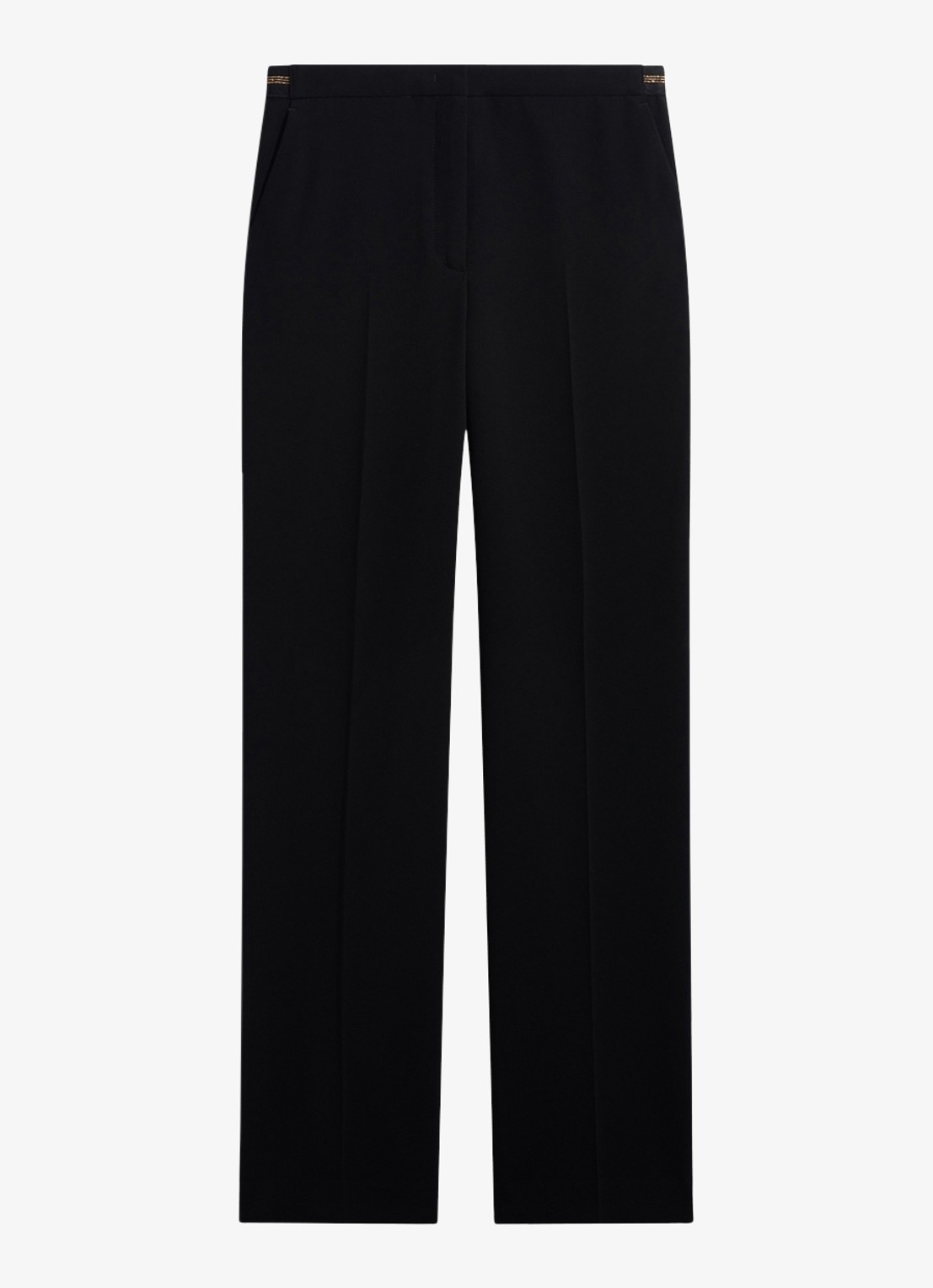 Gerard Darel Mili mid waist slim fit pantalon  - voorkant zwart