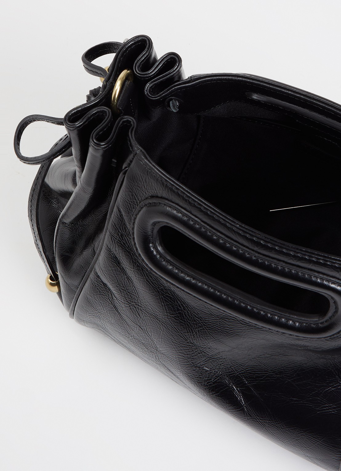 Gerard Darel Mini Dany handtas van leer met afneembare schouderriem - detail 3 zwart