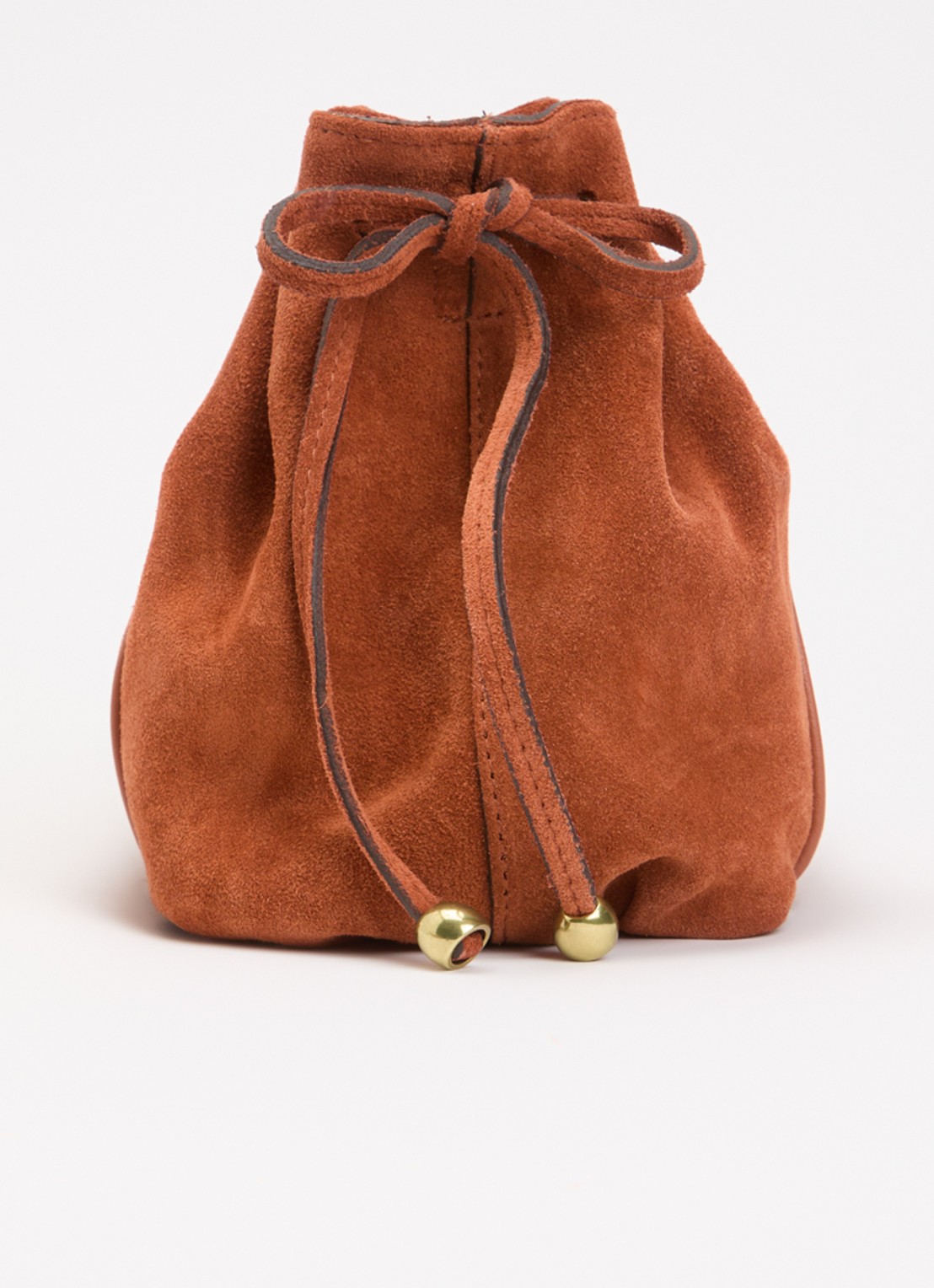 Gerard Darel Mini Dany schoudertas van suéde  - detail 2 roestbruin