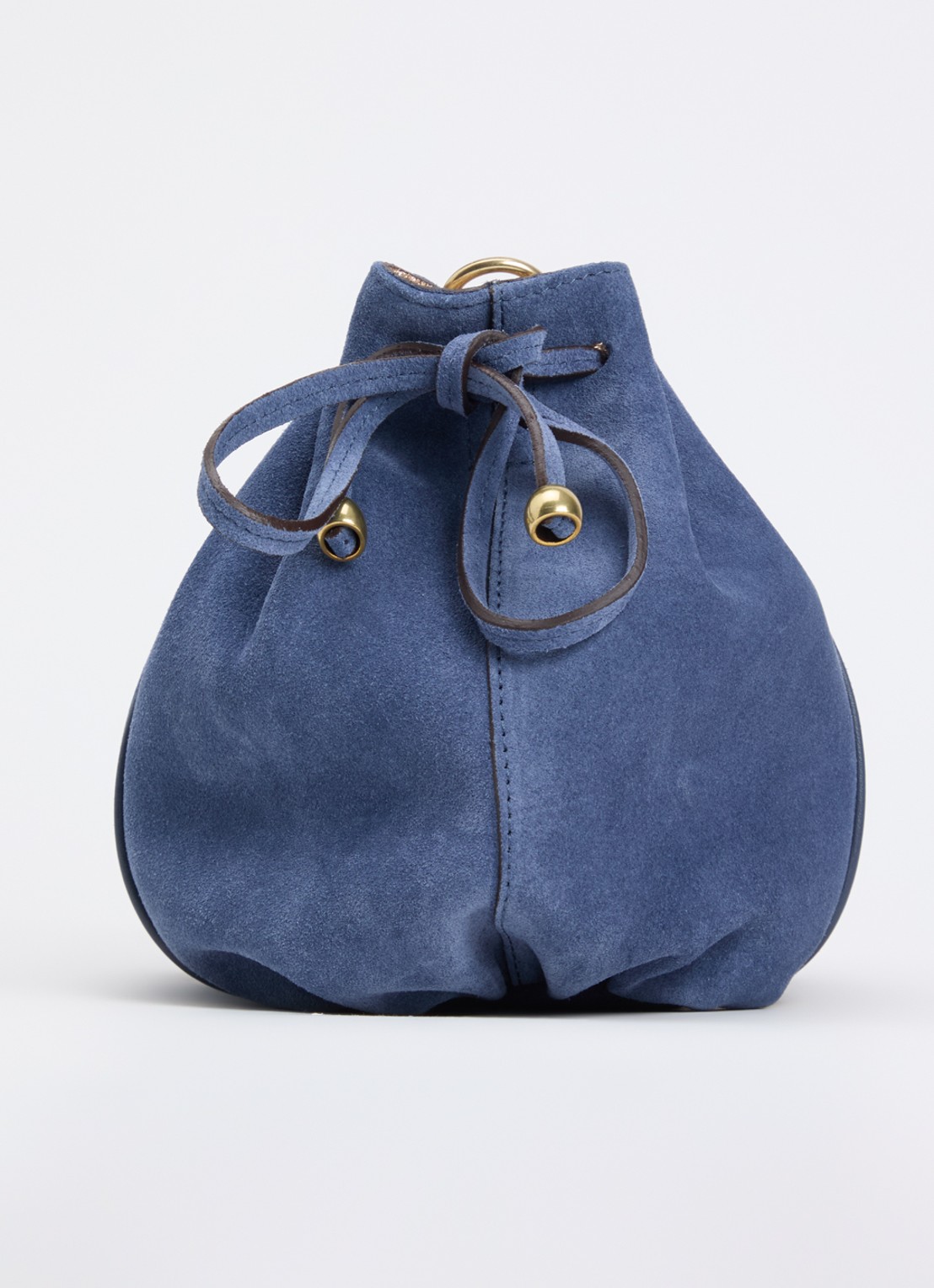 Gerard Darel Mini Dany schoudertas van suéde  - detail 3 blauwgrijs