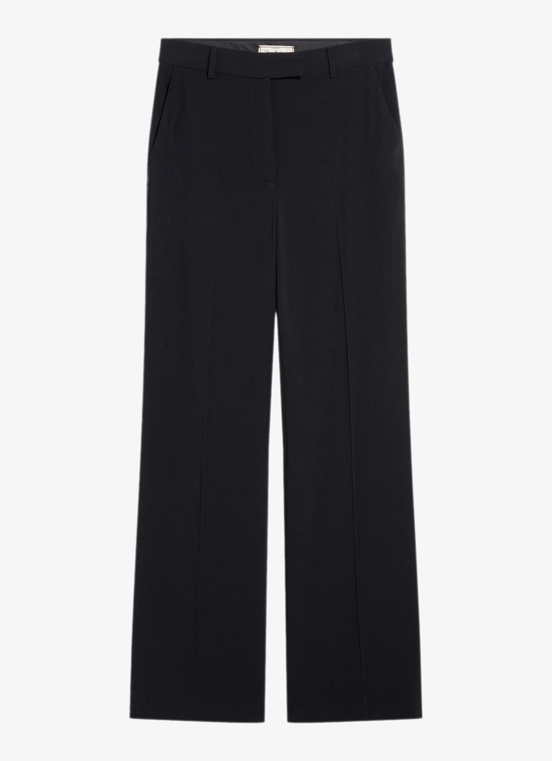 Gerard Darel Mona mid waist straight fit pantalon - voorkant 3 zwart