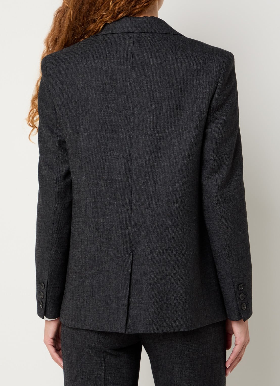 Gerard Darel Nael blazer met schoudervulling en klepzakken - achterkant 2 antraciet