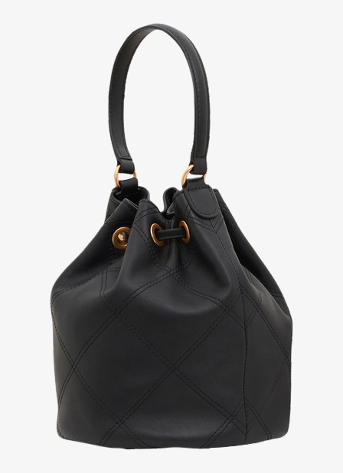 Gerard Darel Naomi handtas van quilted leer - detail zwart