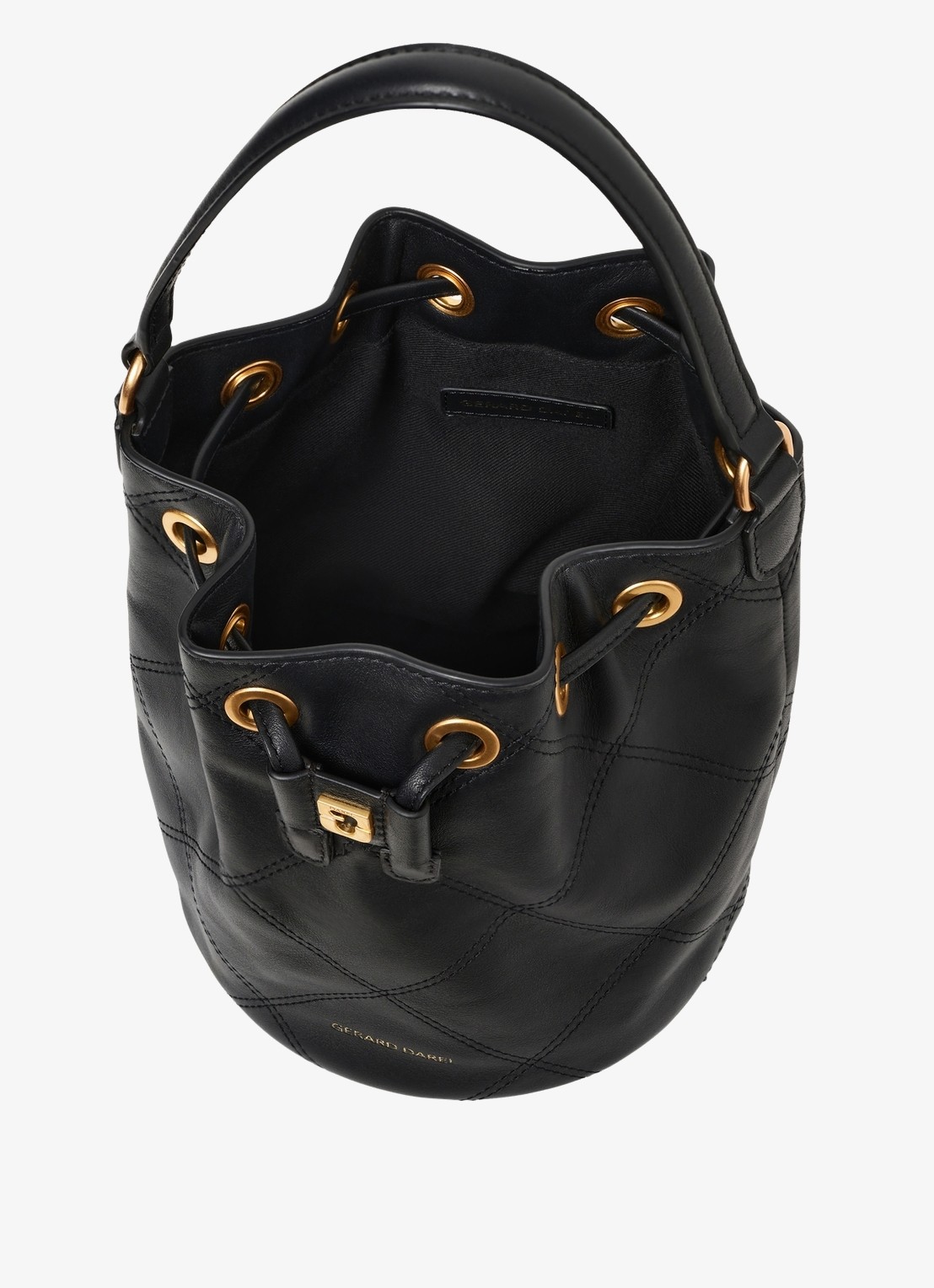 Gerard Darel Naomi handtas van quilted leer - detail 2 zwart
