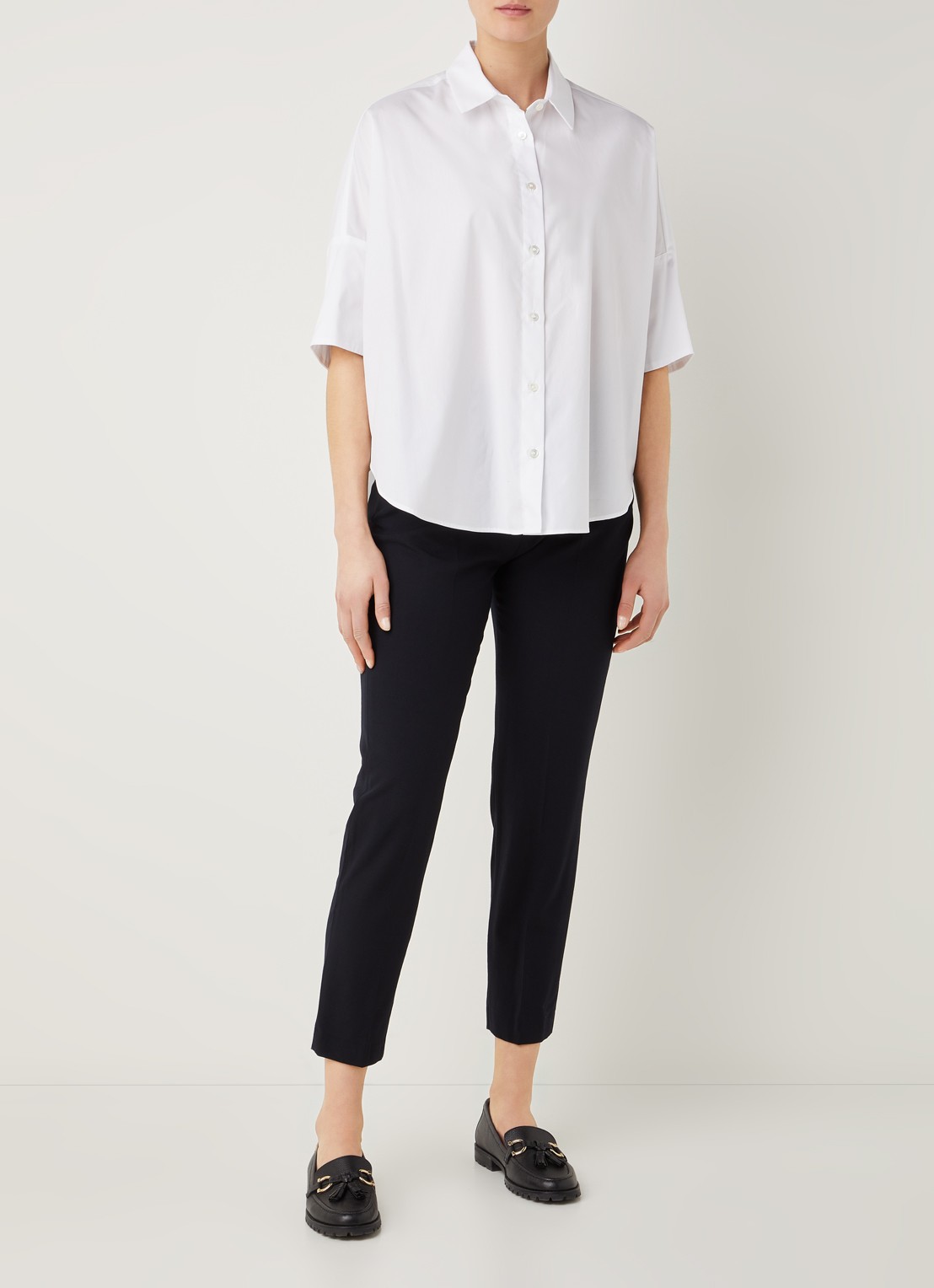 Gerard Darel Nara blouse met stretch - voorkant 4 wit