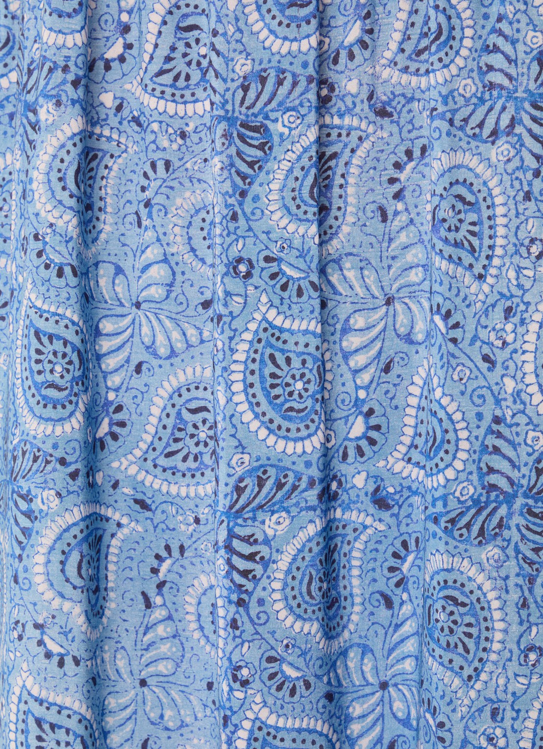 Gerard Darel Piana midi tuniekjurk met paisley dessin - detail 2 blauw