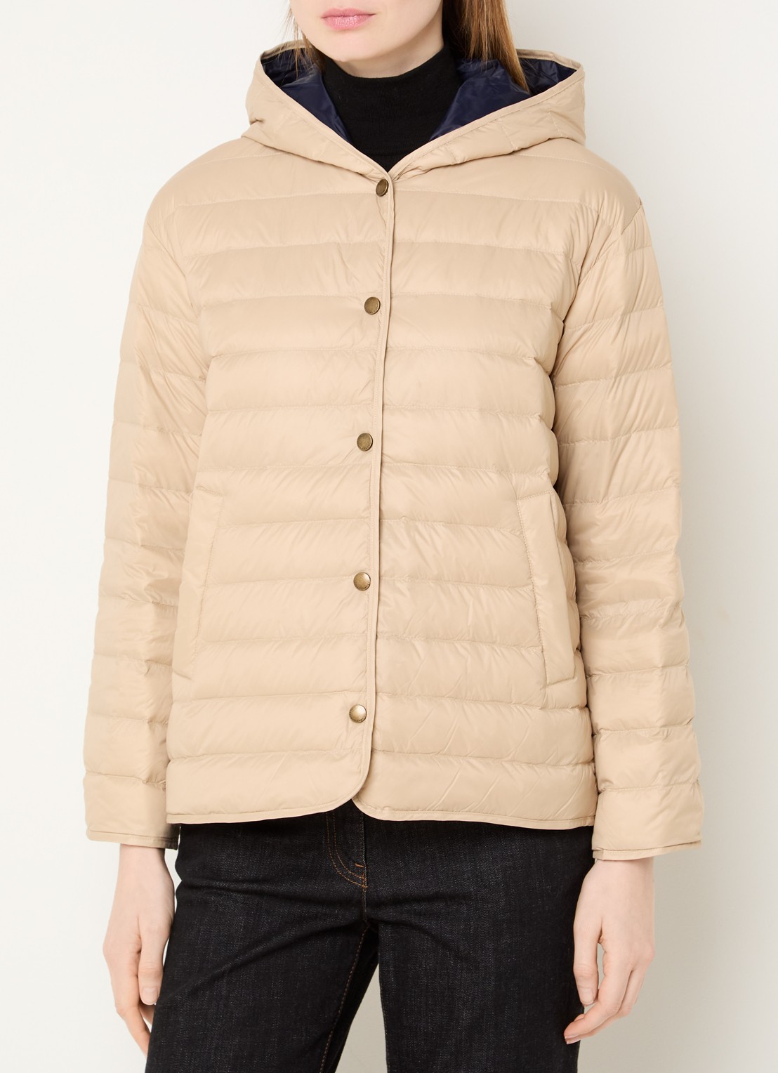 Gerard Darel Priscille reversible jack met steekzakken - detail zand