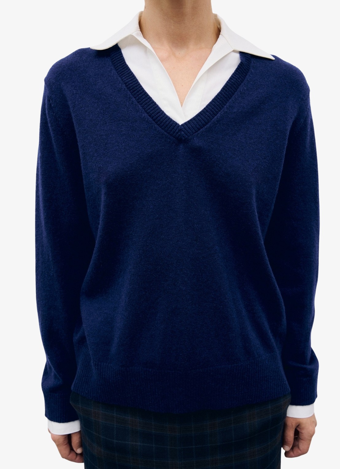 Gerard Darel Rale fijngebreide trui in kasjmierblend  - detail 2 blauw