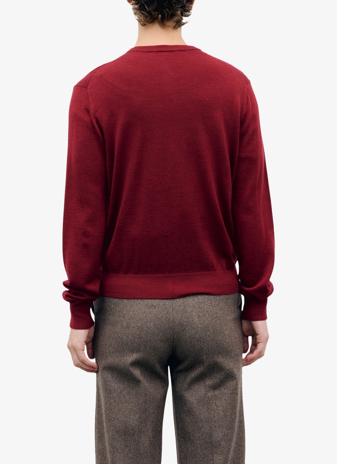 Gerard Darel Rene fijngebreid vest van merino wol - achterkant 5 rood