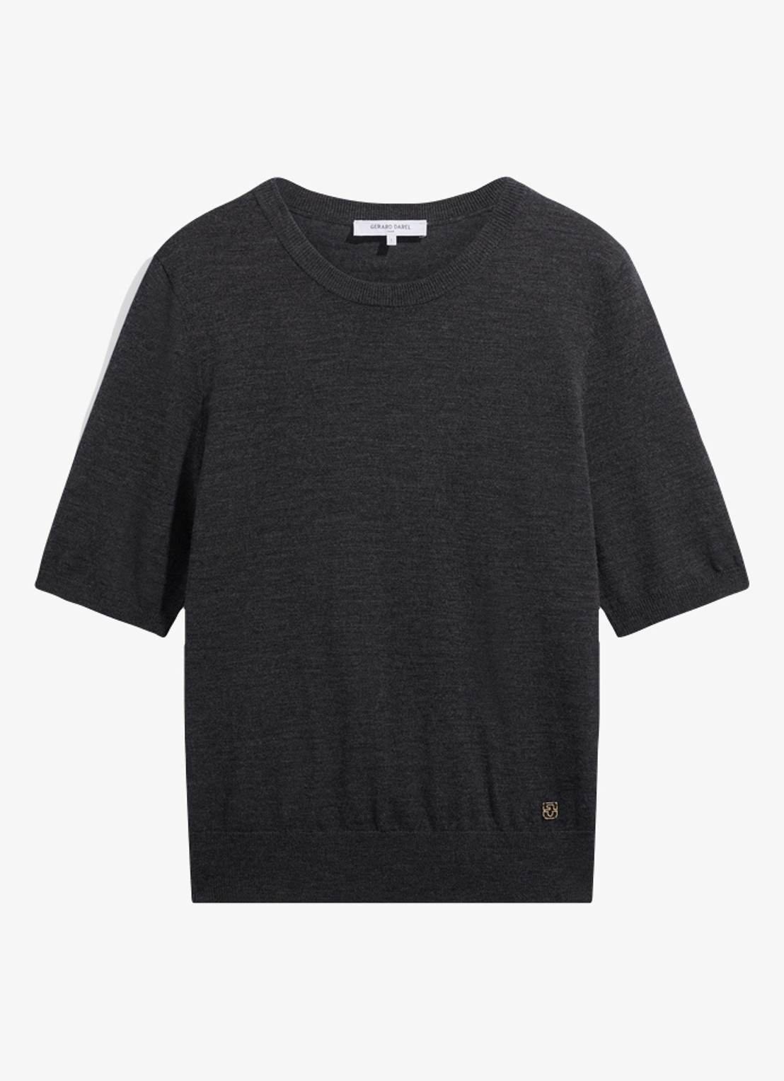 Gerard Darel Rene fijngebreid vest van merino wol - voorkant 4 blauwgrijs