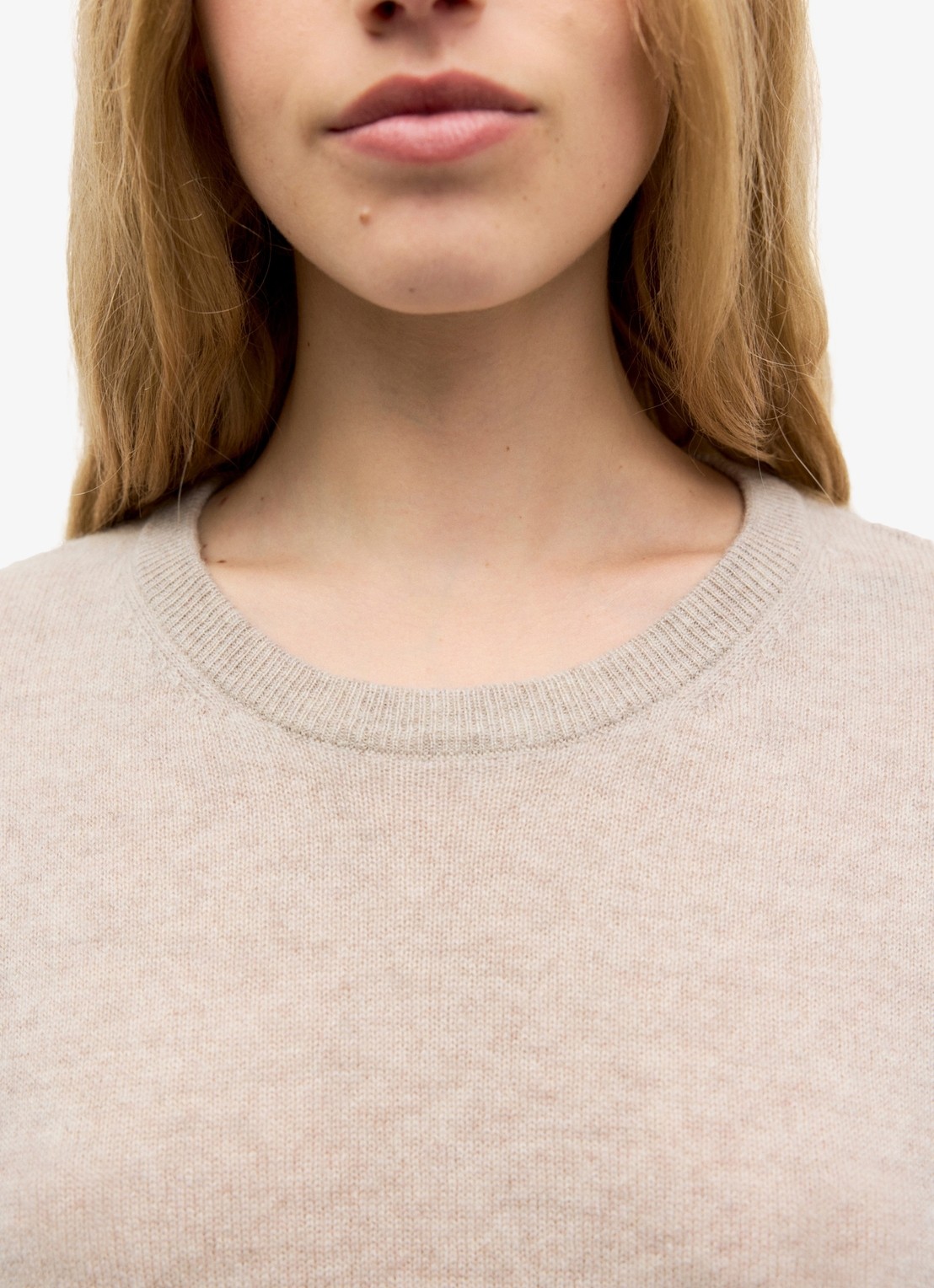 Gerard Darel Reta fijngebreide trui van kasjmier - detail 4 beige