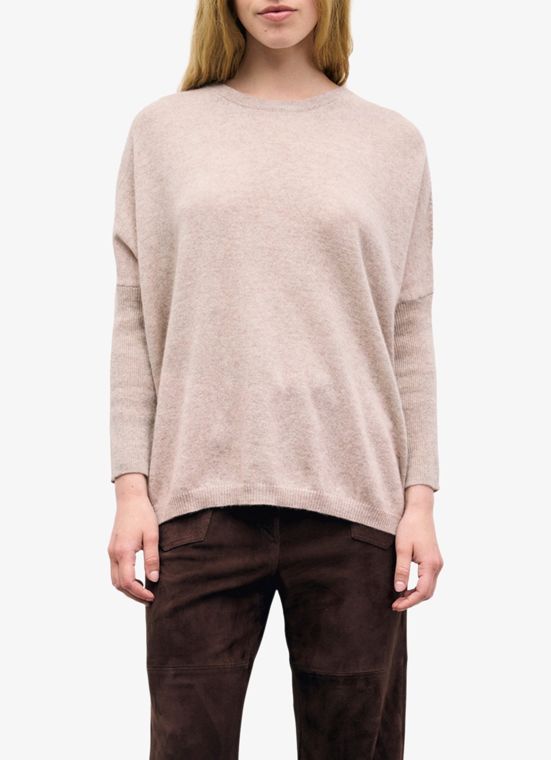 Gerard Darel Reta fijngebreide trui van kasjmier - detail 5 beige