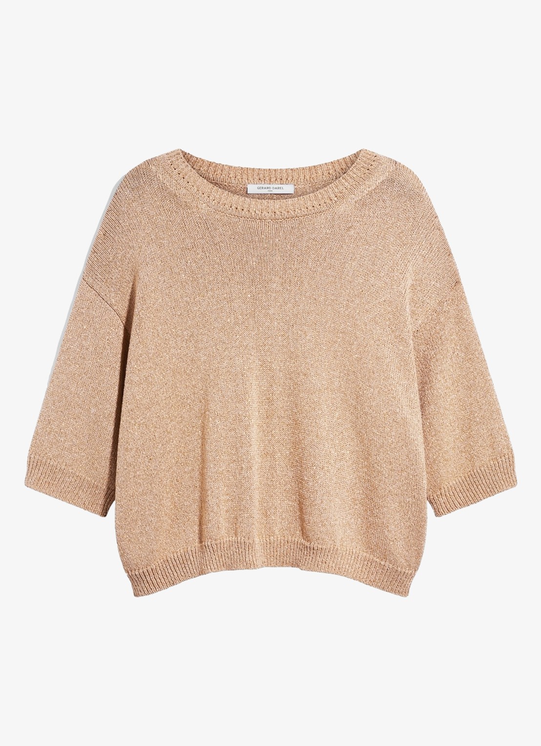Gerard Darel Roella fijngebreide trui met lurex - voorkant 4 goud