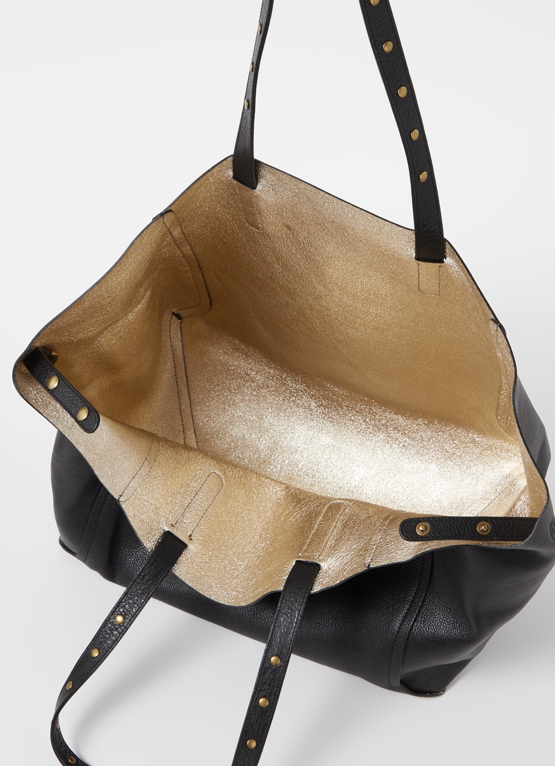 Gerard Darel Simple Two shopper van leer met uitneembaar etui - detail 2 zwart