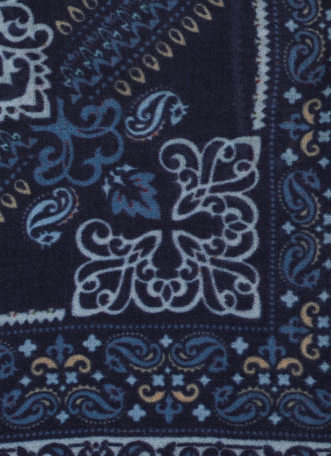 Gerard Darel Sinead bandana van wol - detail 2 blauw