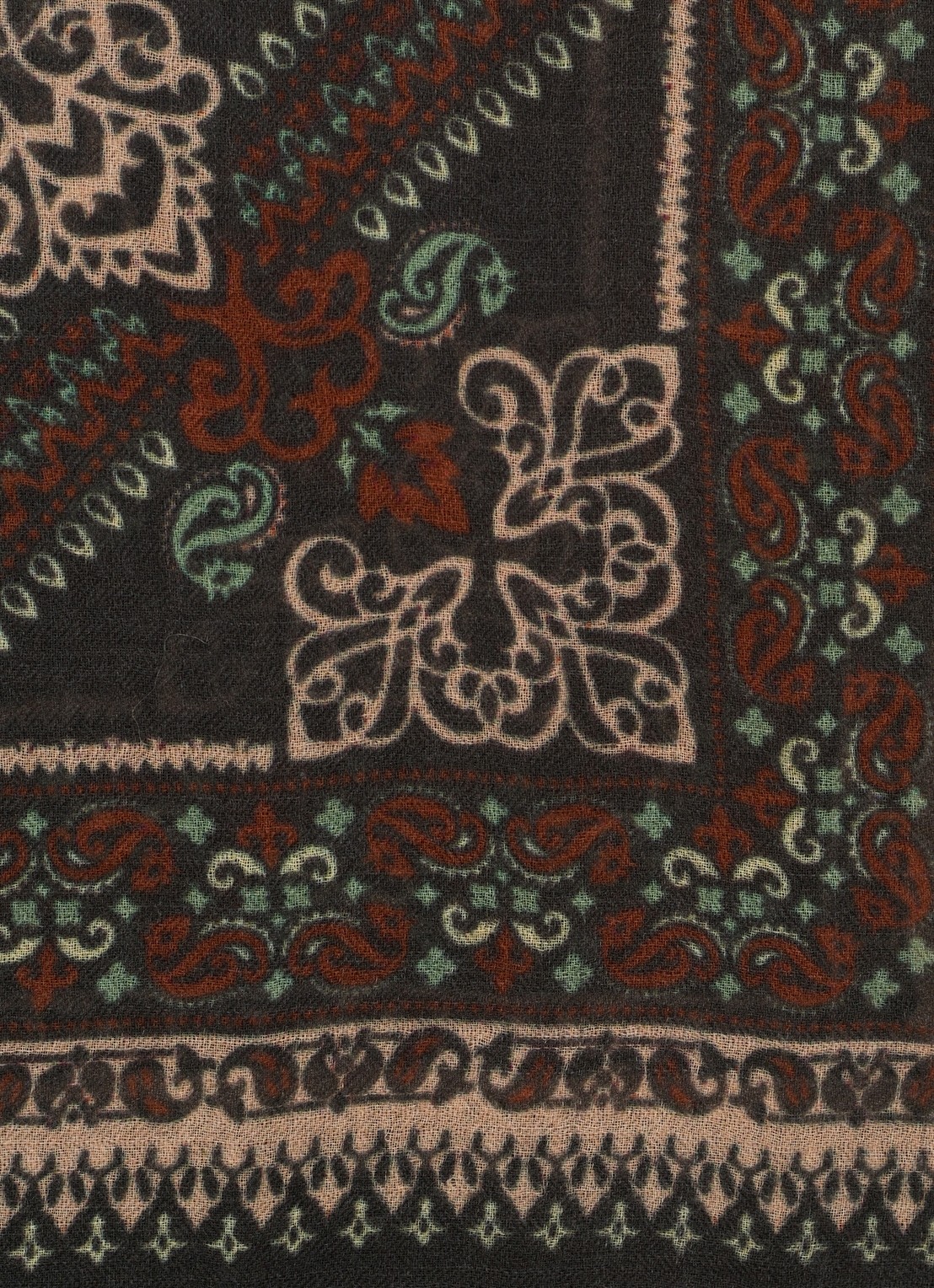 Gerard Darel Sinead bandana van wol - detail 3 bruin