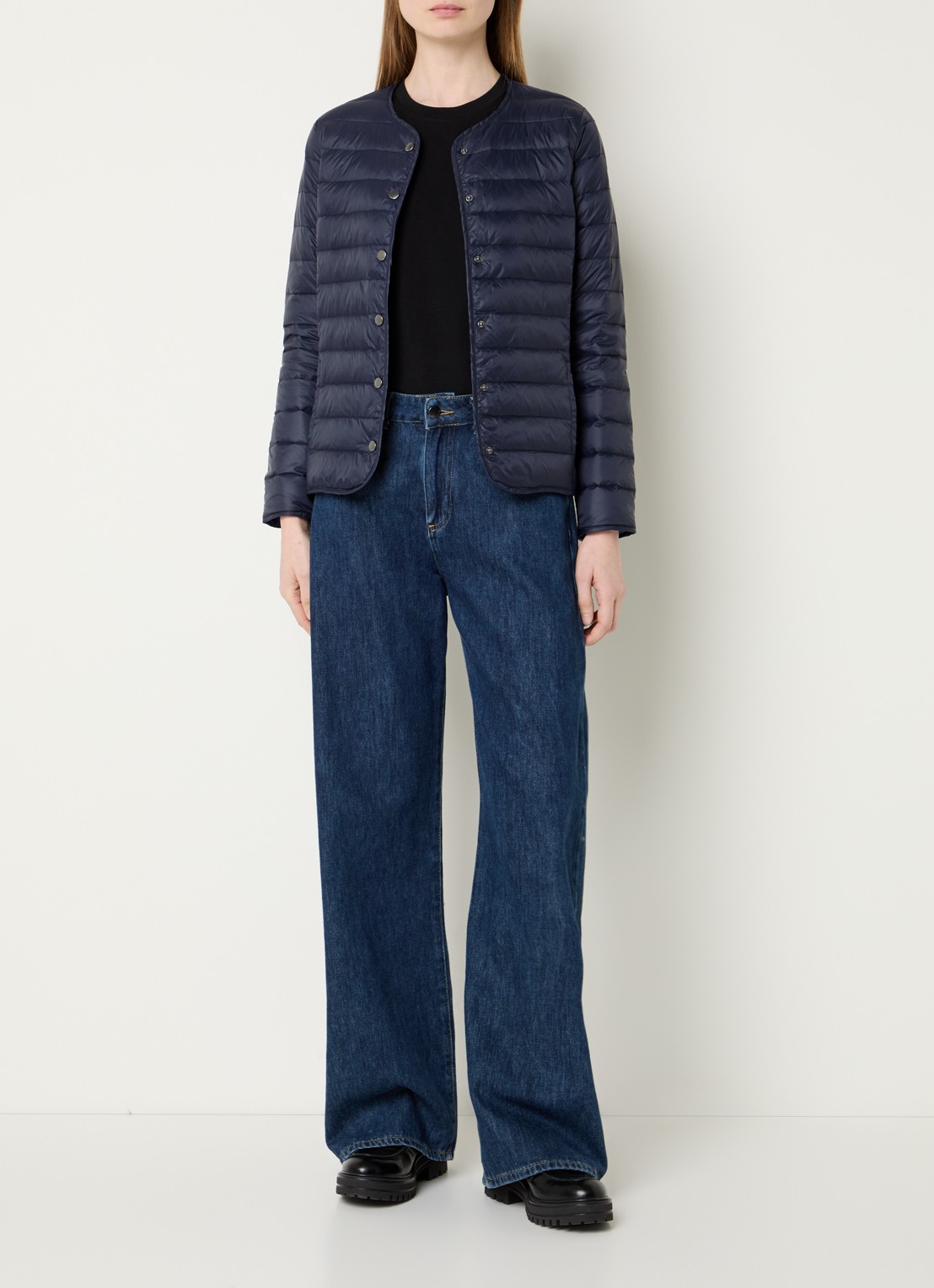 Gerard Darel Solange gewatteerd jack met donsvulling - voorkant 3 blauw