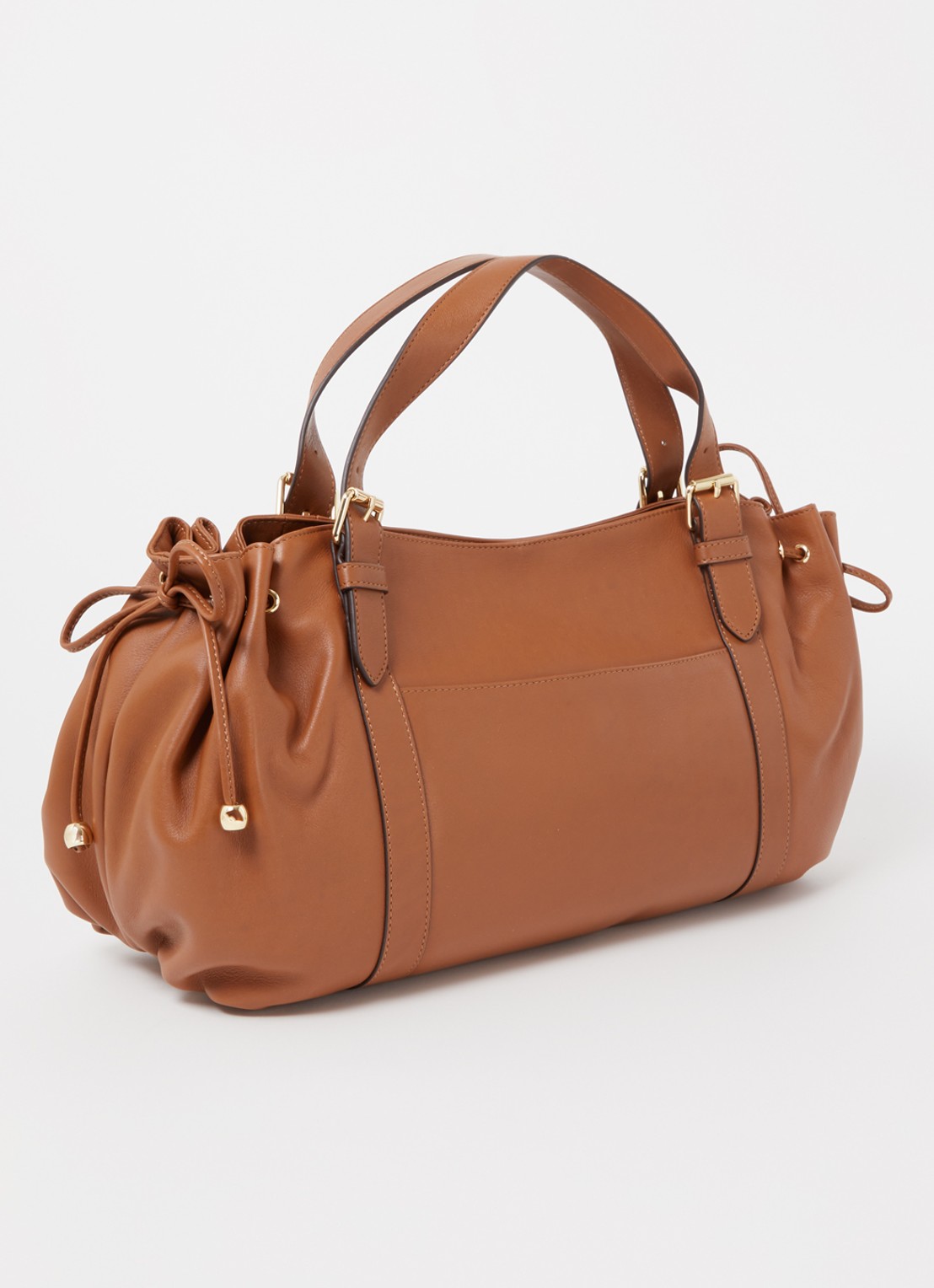Gerard Darel St Germain handtas van leer - achterkant 4 cognac