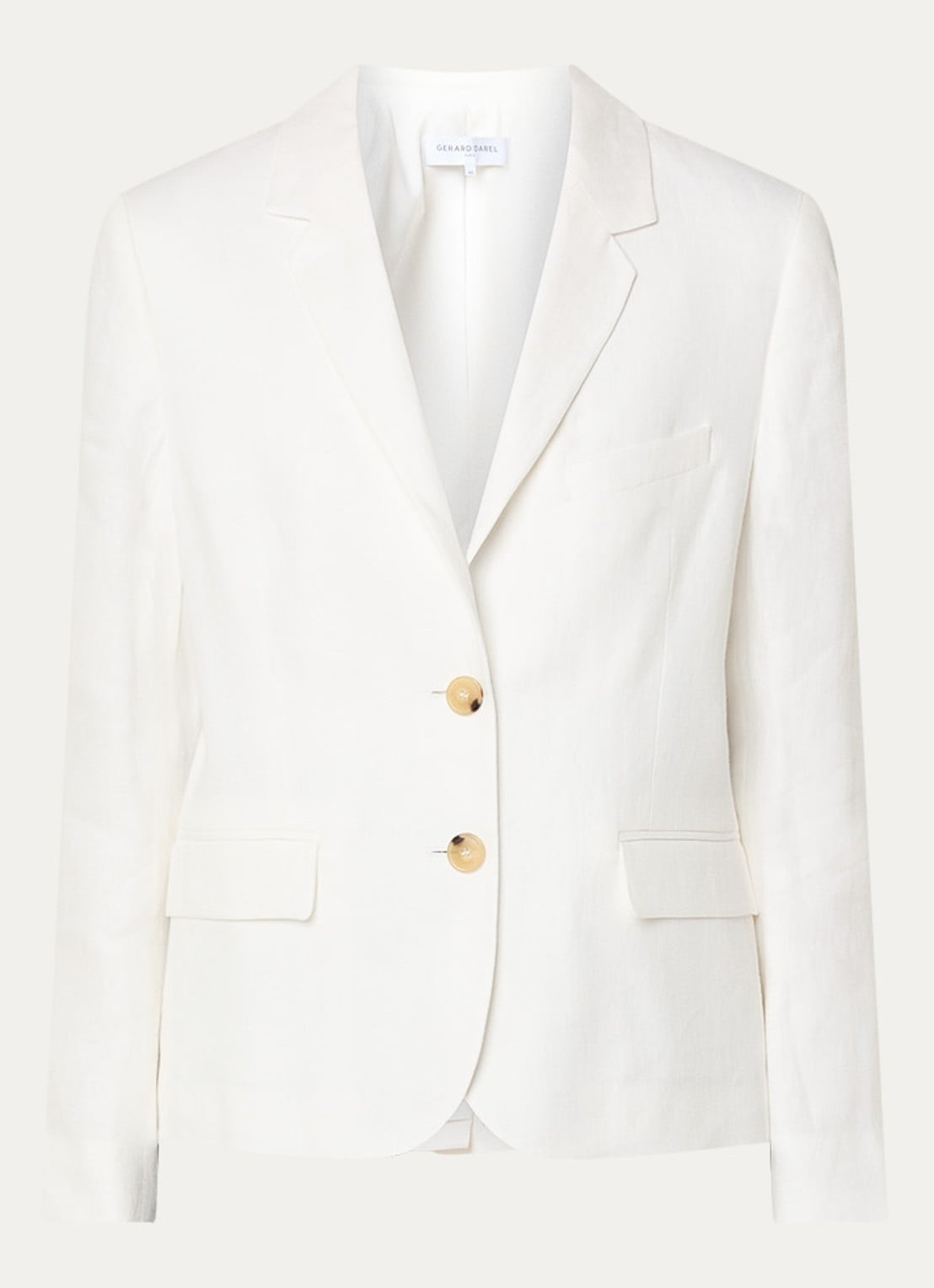 Gerard Darel Terya blazer van linnen met klepzakken - voorkant 2 wit